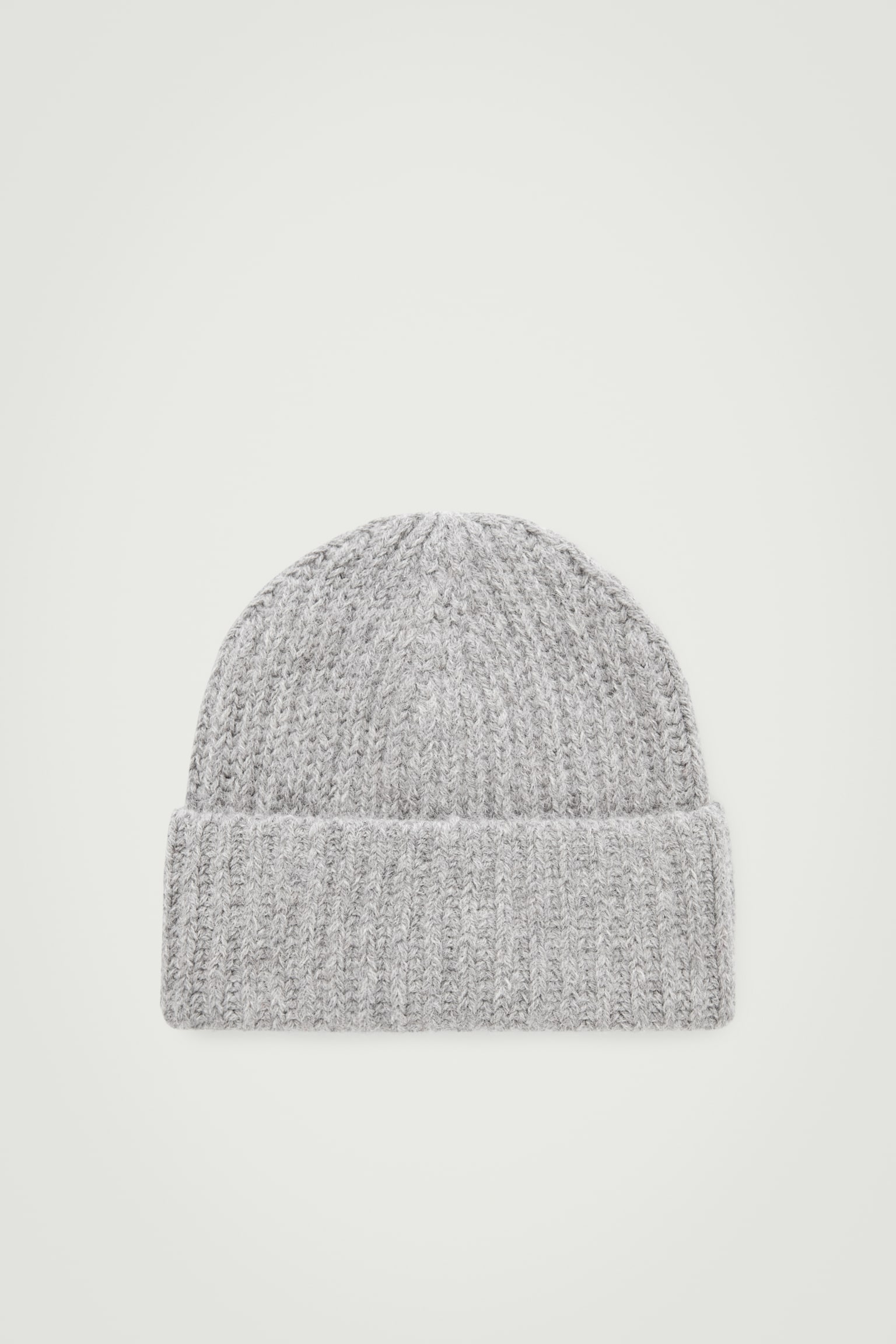 RIBBED ALPACA-BLEND BEANIE - GREY - 2