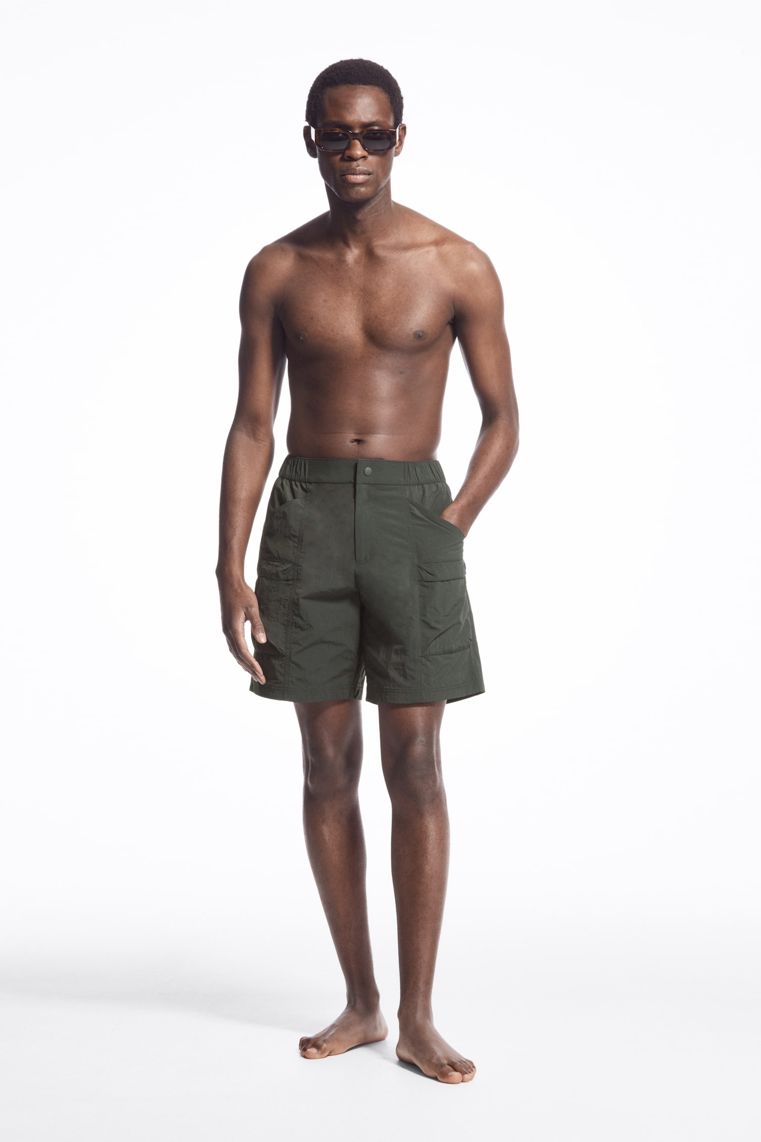 UTILITY SWIM SHORTS - DARK GREEN/BLUE - 5