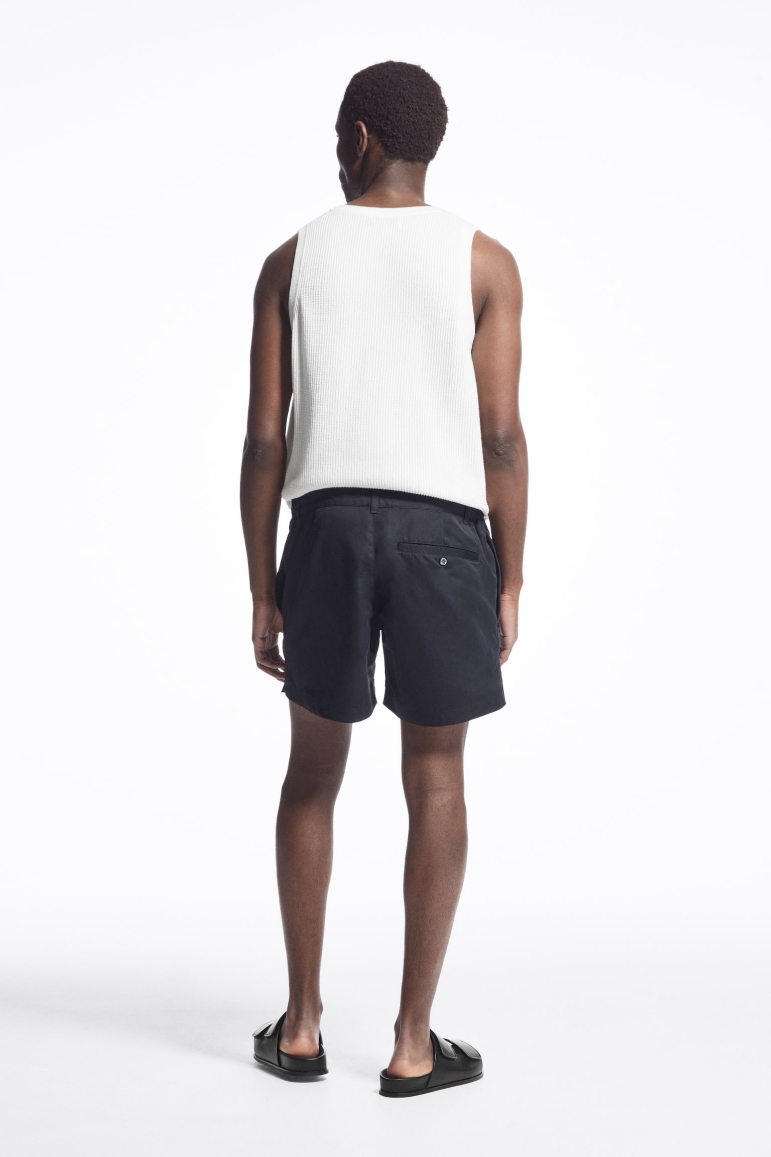 TAILORED SWIM SHORTS - NAVY - 3