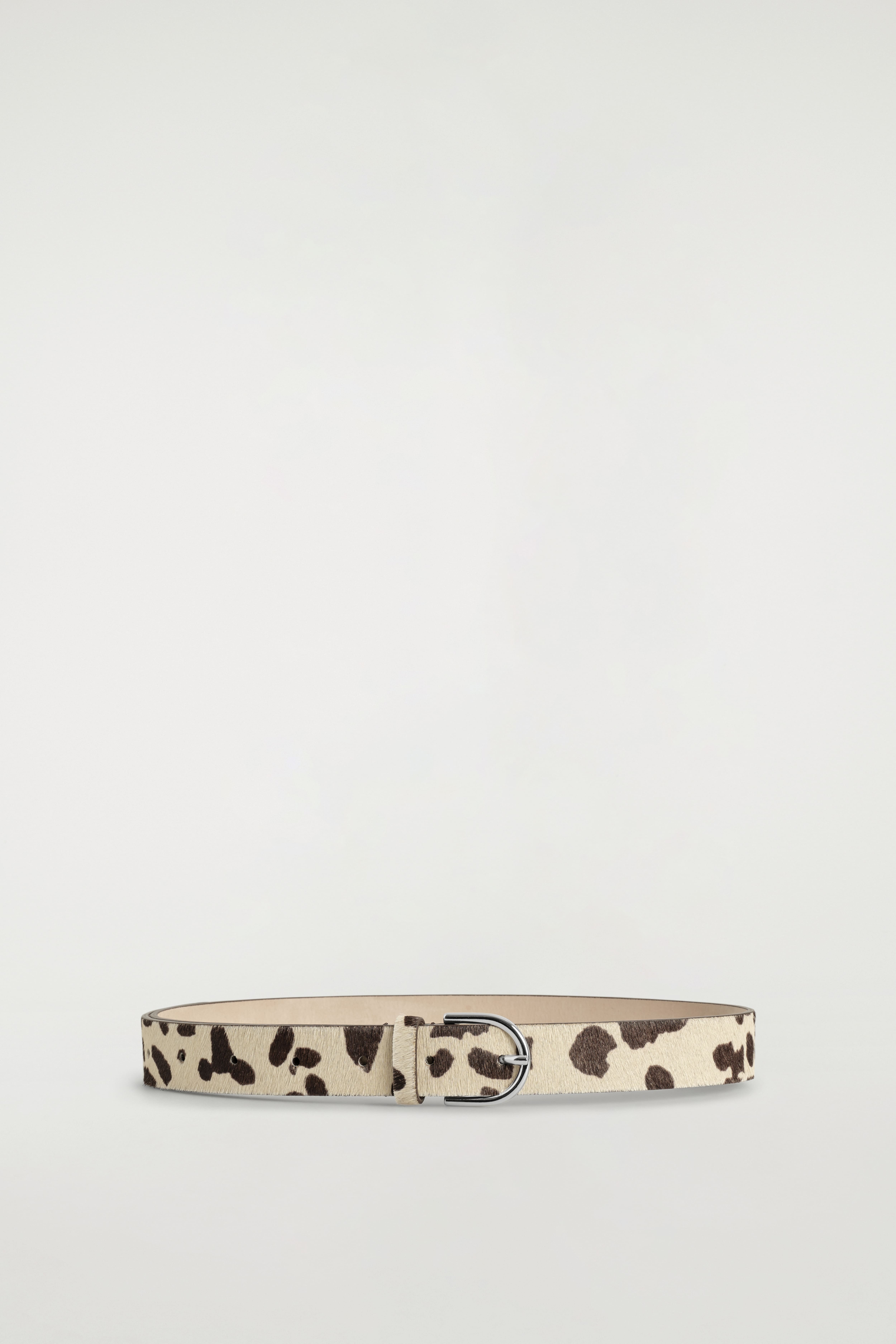 SKÄRP I PONY HAIR-LÄDER MED ANIMALPRINT - BEIGE/ANIMALPRINT