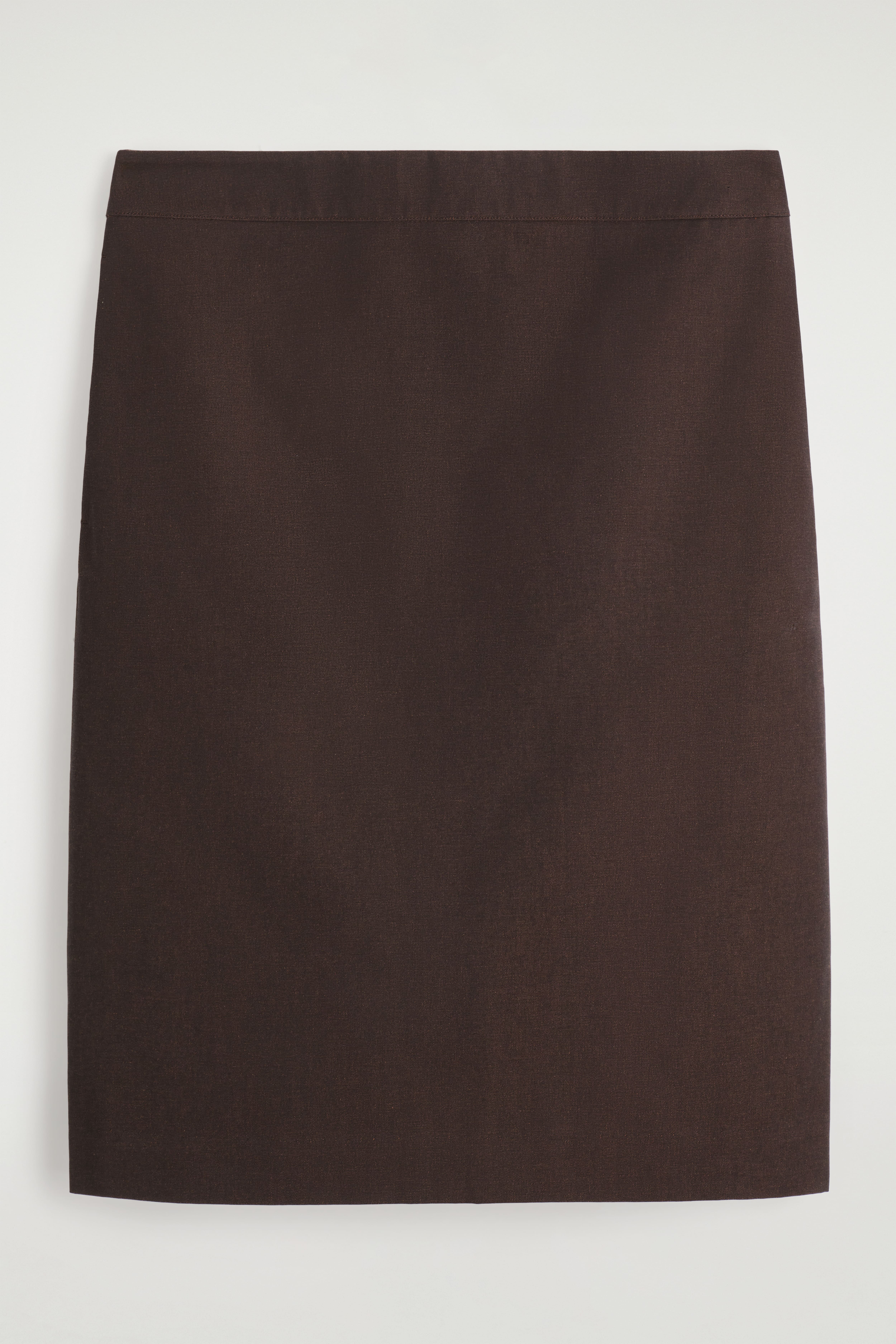 COTTON COLUMN SKIRT - БОРДО