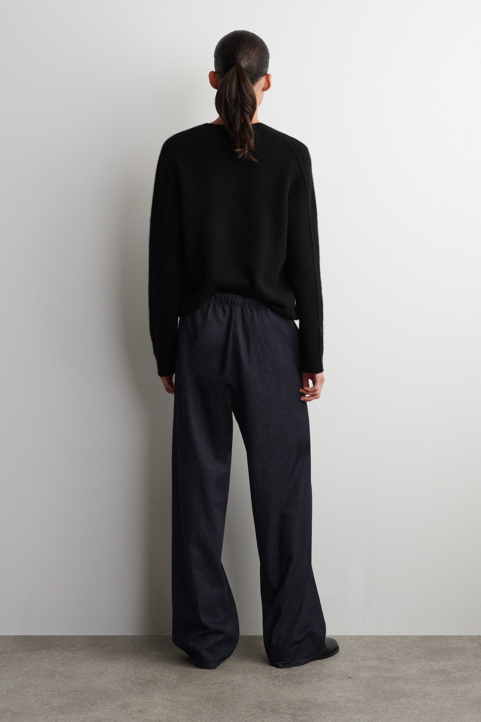 Denimbukser med snøretræk - INDIGO - 7