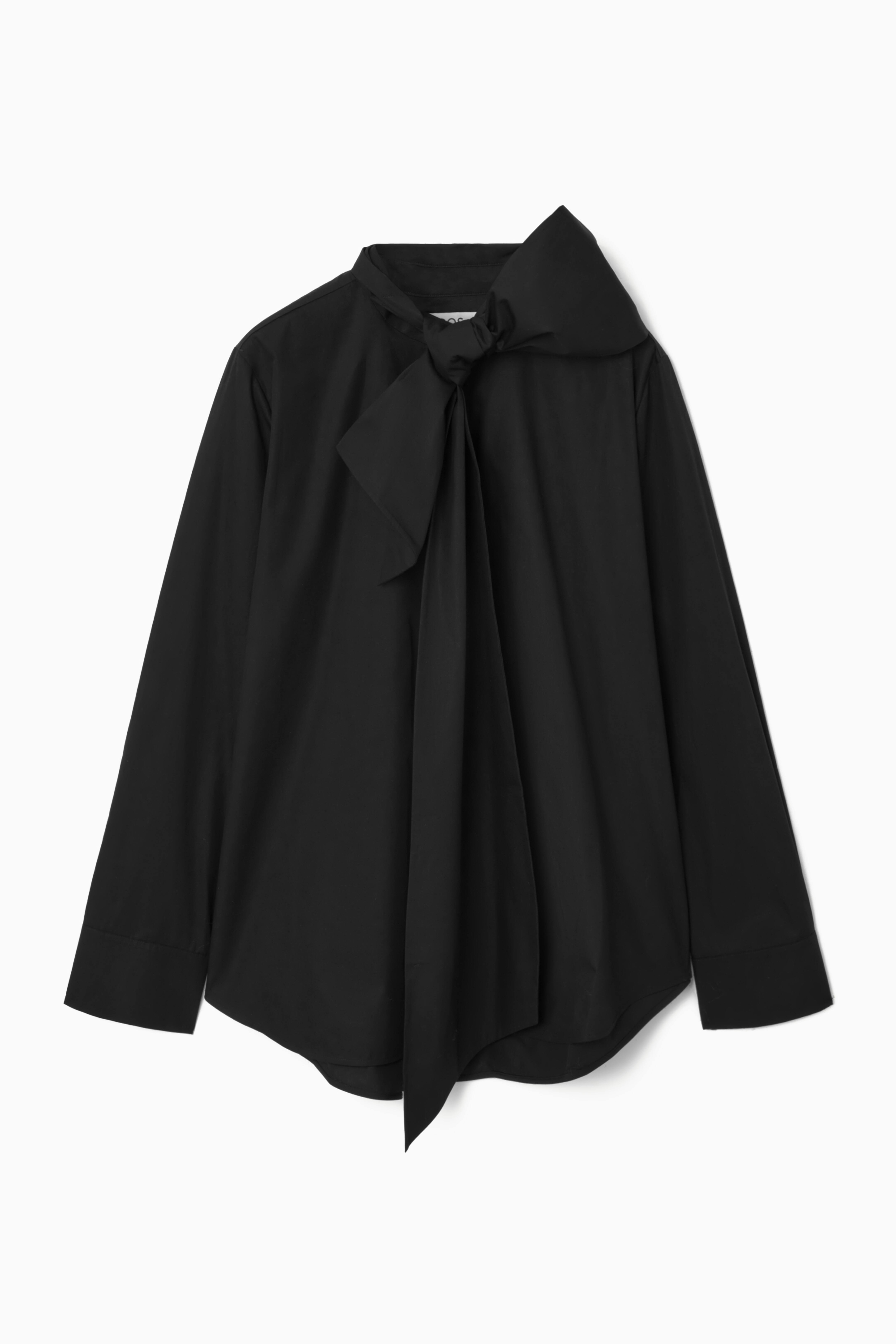 OVERSIZED BOW-DETAIL BLOUSE - BLACK - Ladies | H\u0026M GB