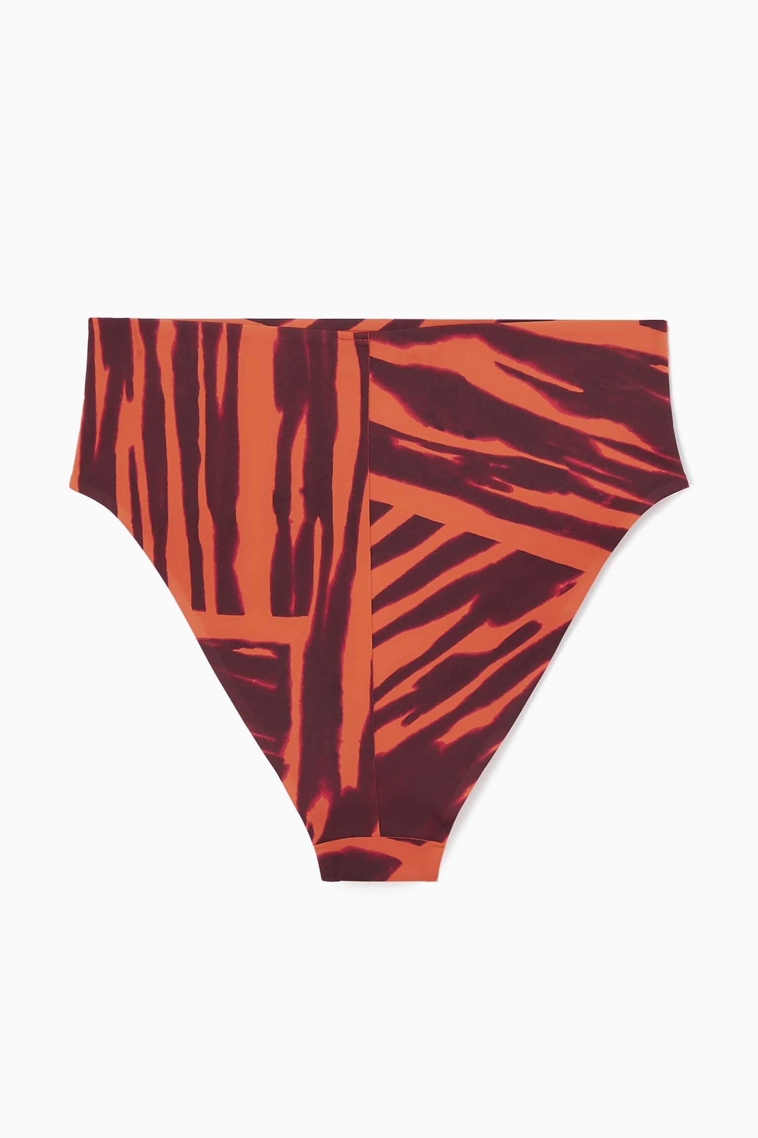 HIGH-WAISTED SCUBA BIKINI BRIEFS - BROWN / ORANGE / PINK/DARK TURQUOISE/BLACK - 4