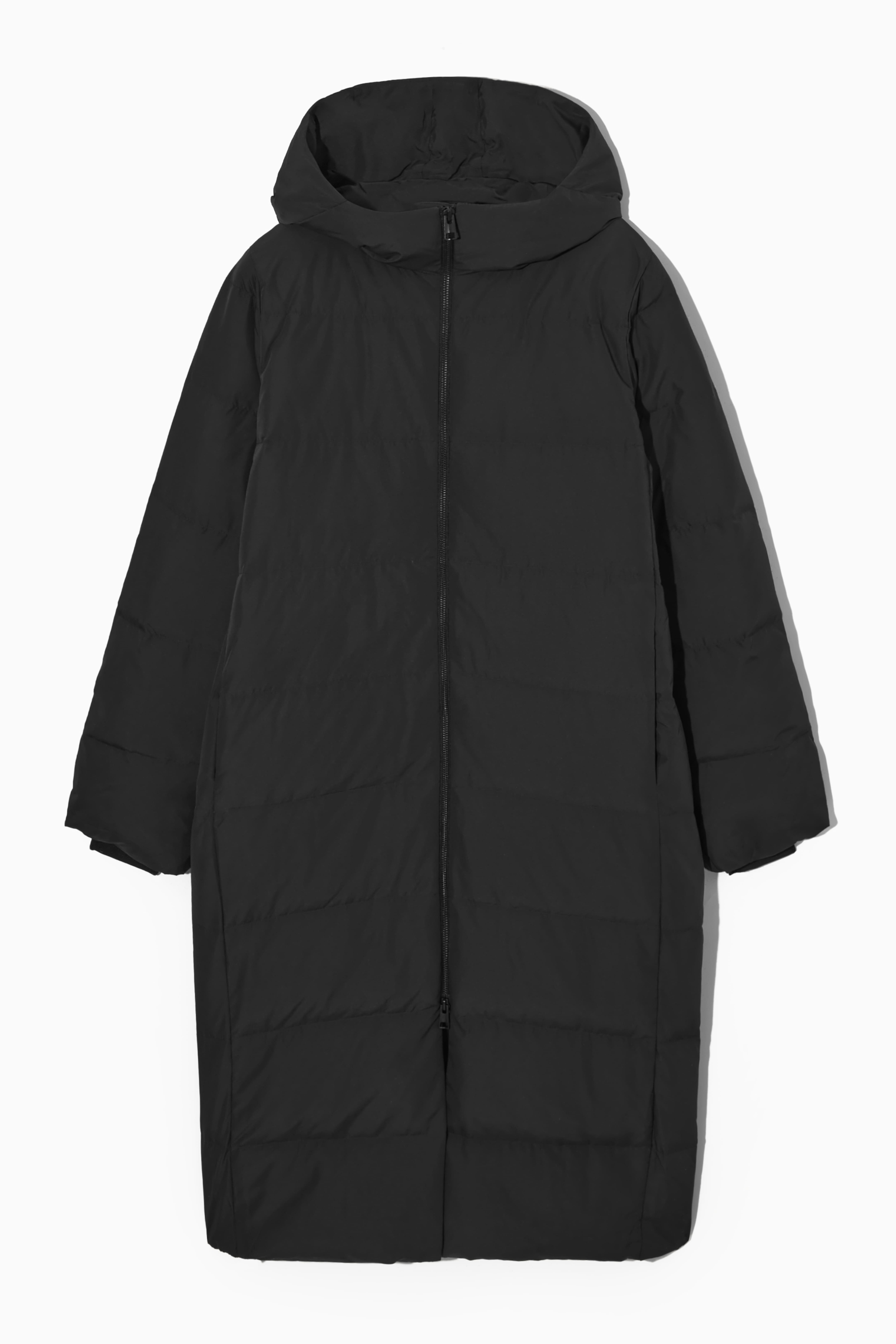 RECYCLED DOWN PUFFER COAT BLACK Ladies H M GB