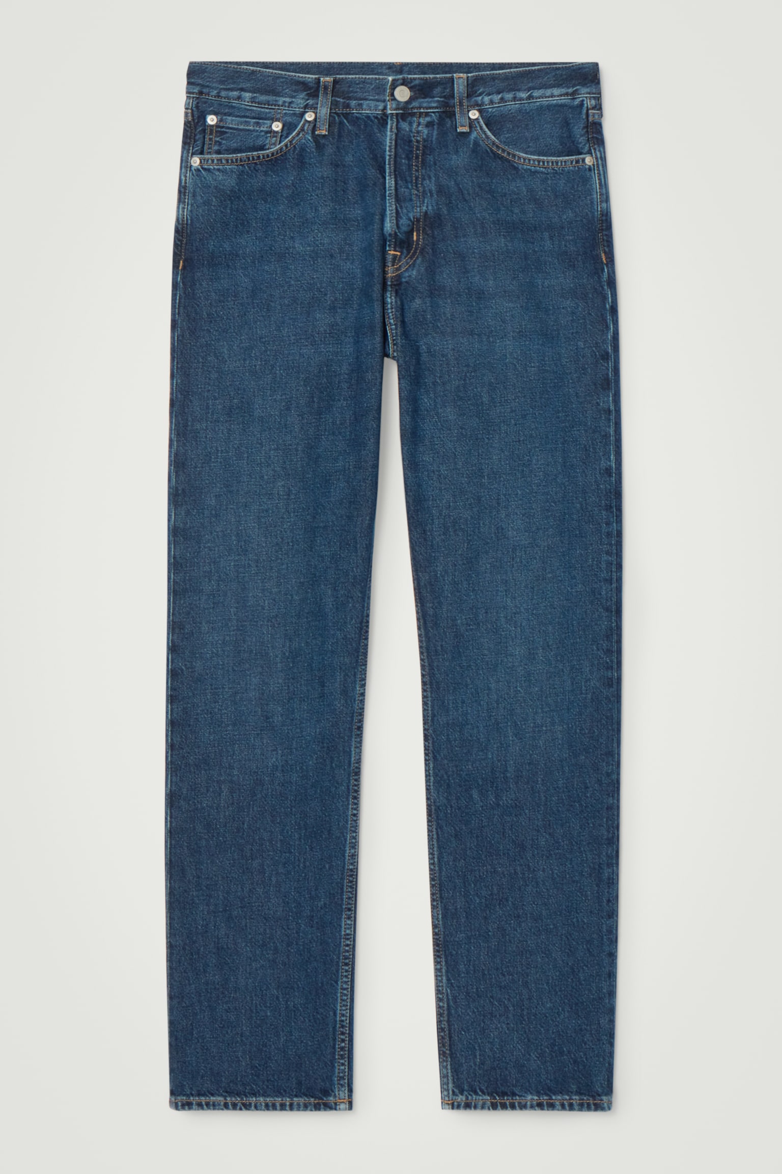 SIGNATURE STRAIGHT-LEG JEANS - DARK BLUE/BLUE - 2