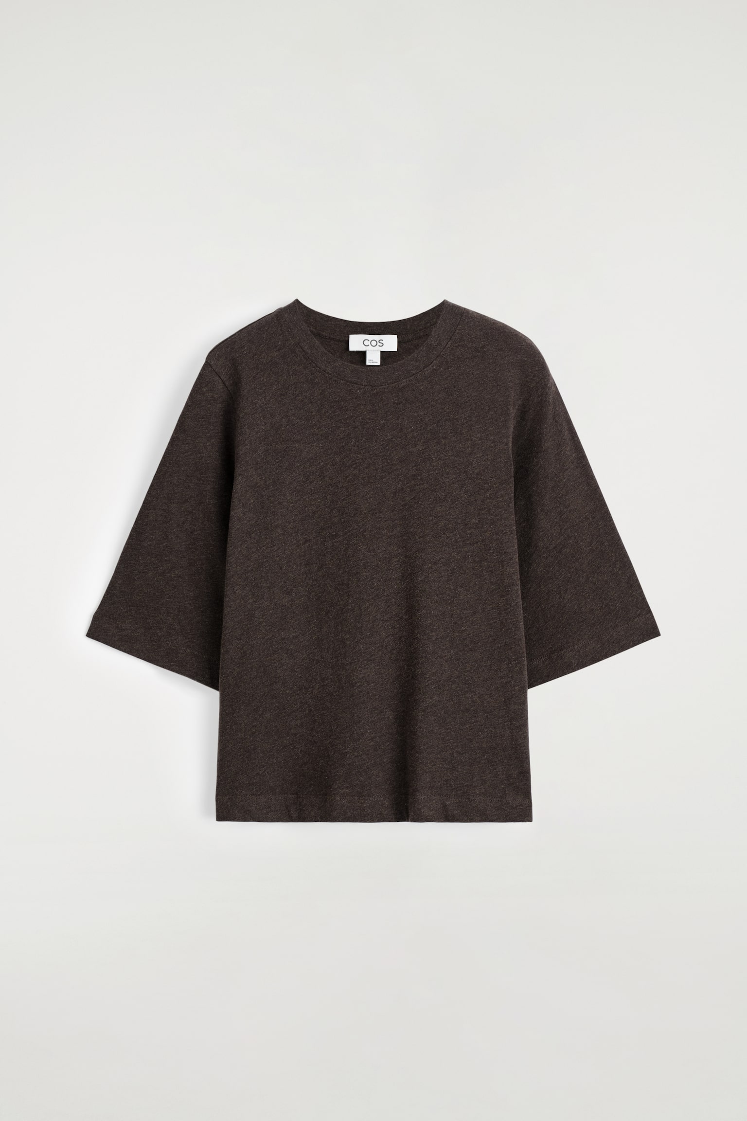T-SHIRT AUS BAUMWOLLE - DUNKELBRAUN/CREME/WEISS/ROT/GESTREIFT - 2