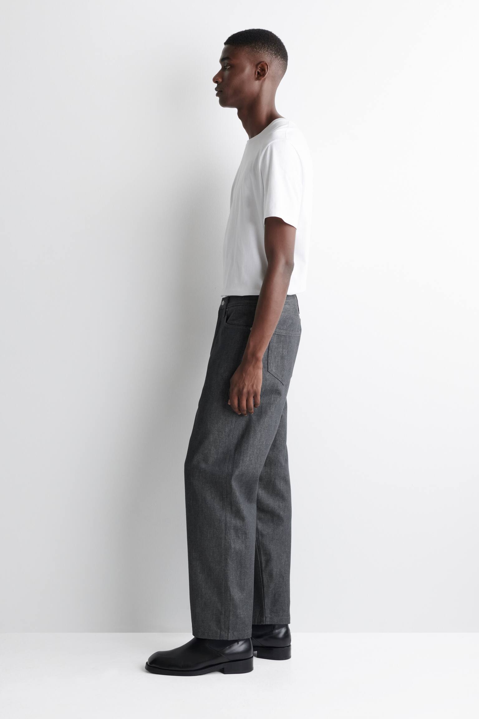 Kupoli — väljä istuvuus, suoralahkeiset farkut - Tummanharmaa/tummansininen - 10