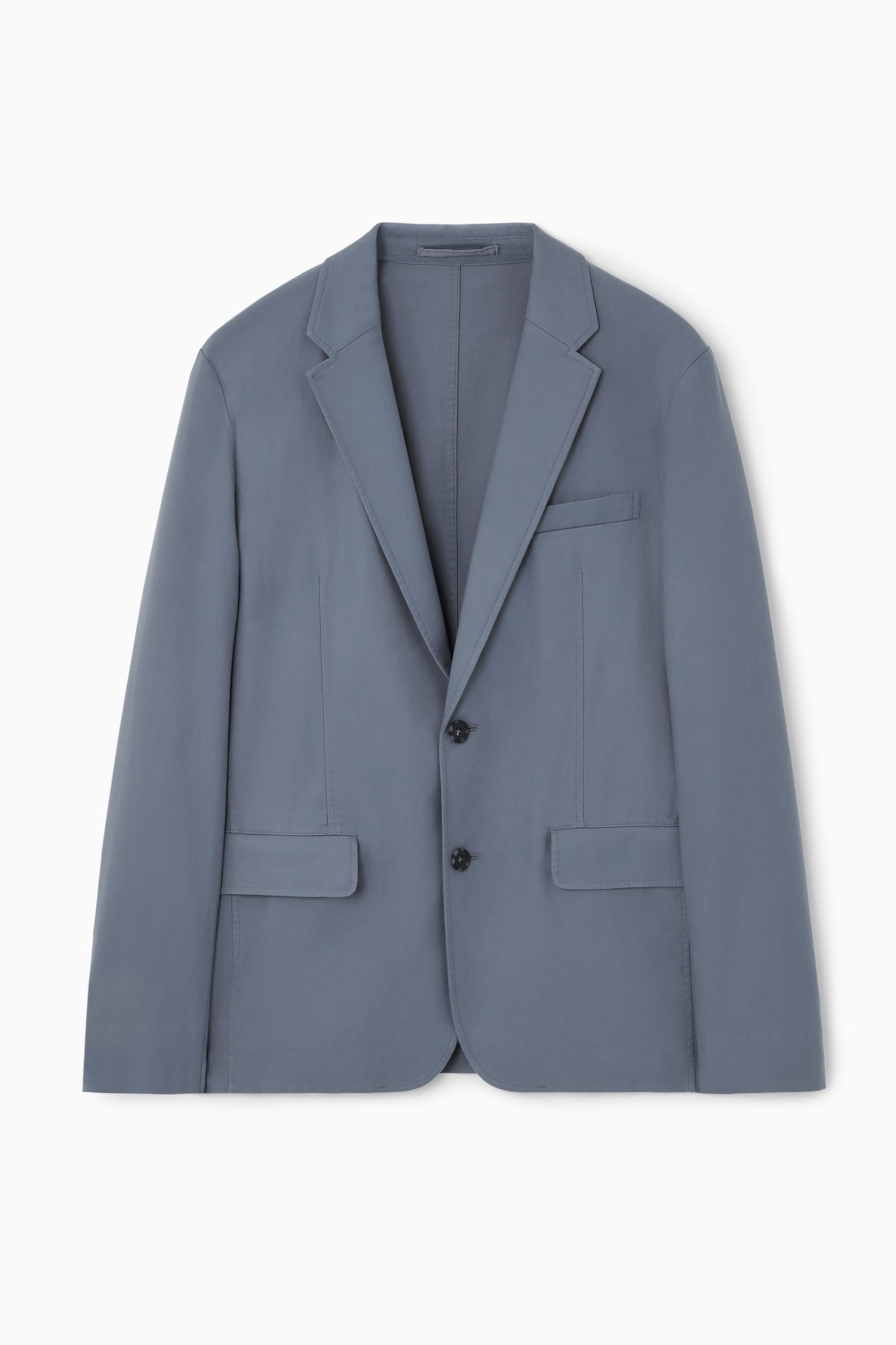 REGULAR UNSTRUCTURED BLAZER - BLUE/BLACK - 2