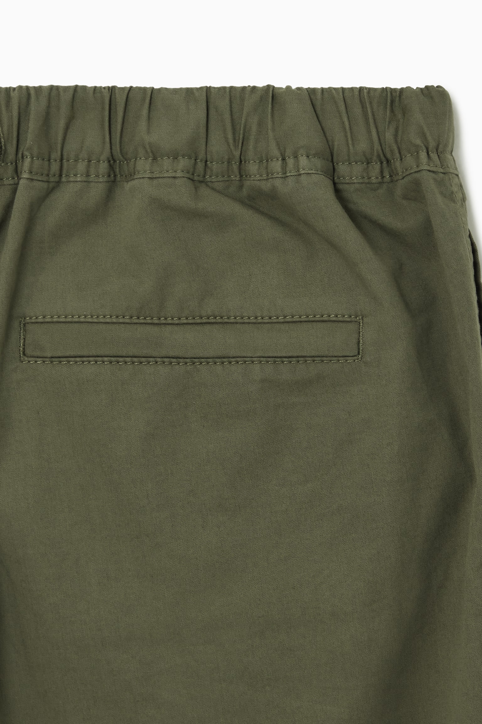 BUCKLED UTILITY SHORTS - KHAKI BROWN/NAVY BLUE - 7