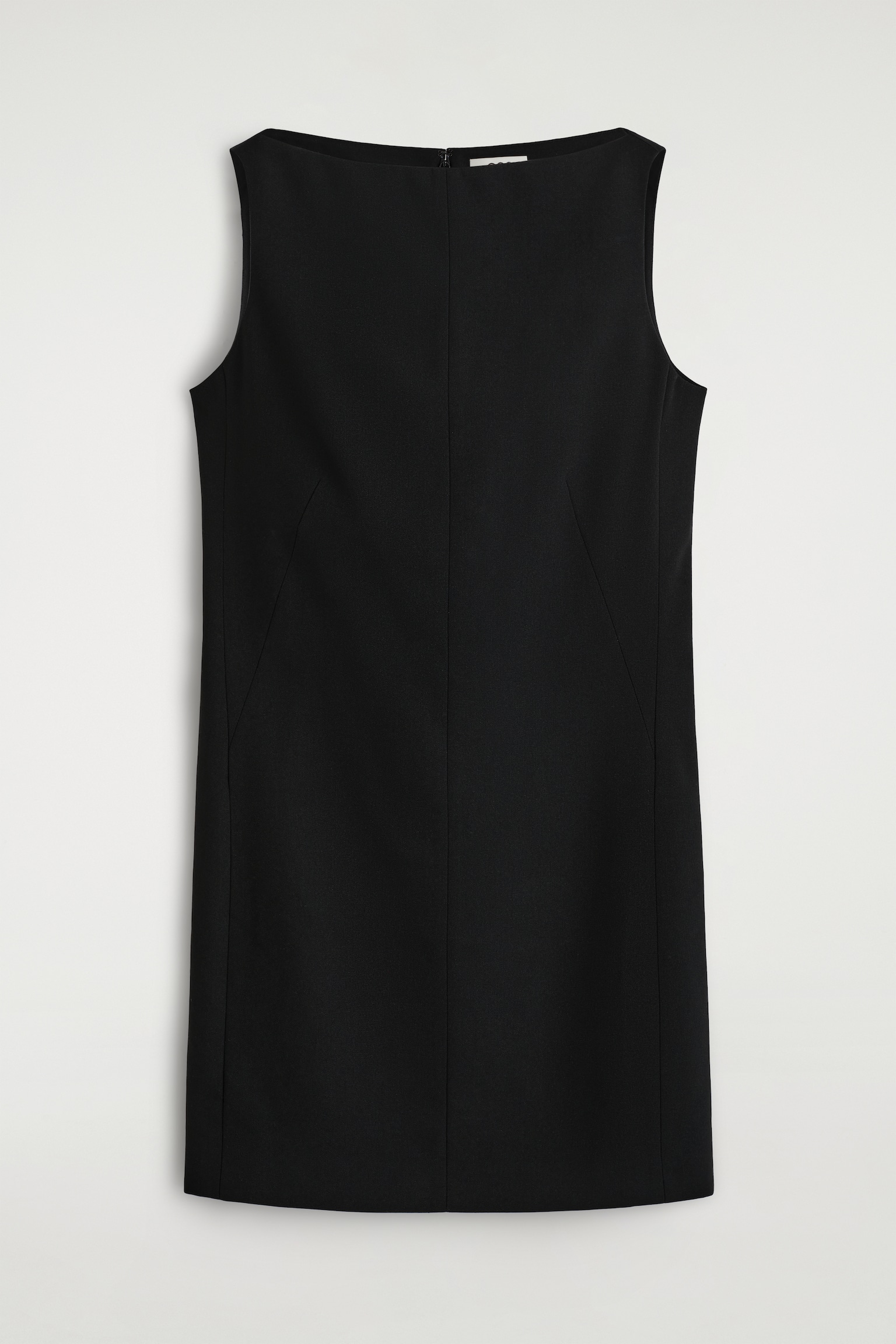 ELEGANTES MINIKLEID AUS MERINOWOLL-MIX - SCHWARZ - 2