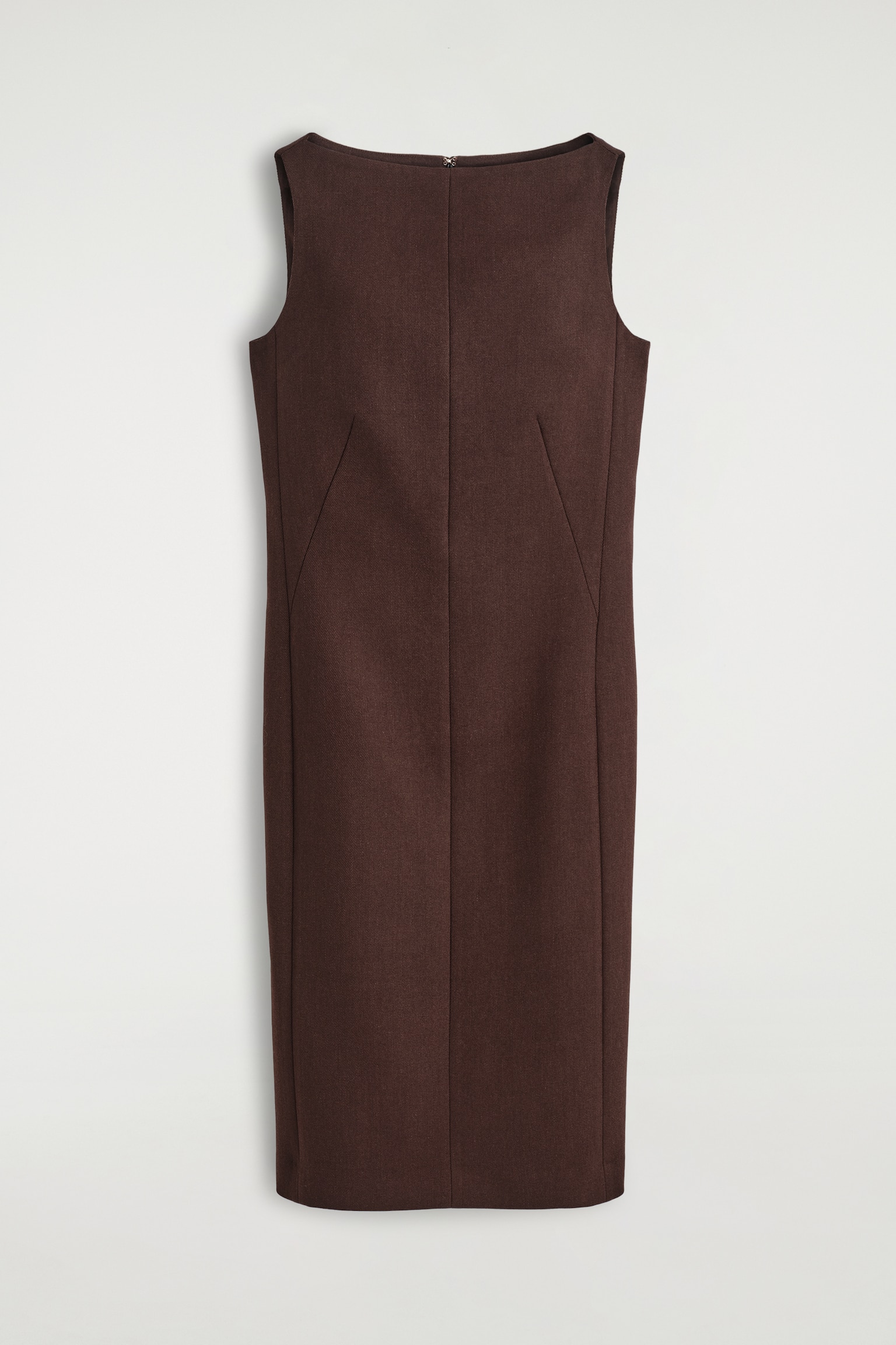 ROCHIE MIDI DIN LÂNĂ CROITĂ PE MĂSURĂ - BROWN - 2