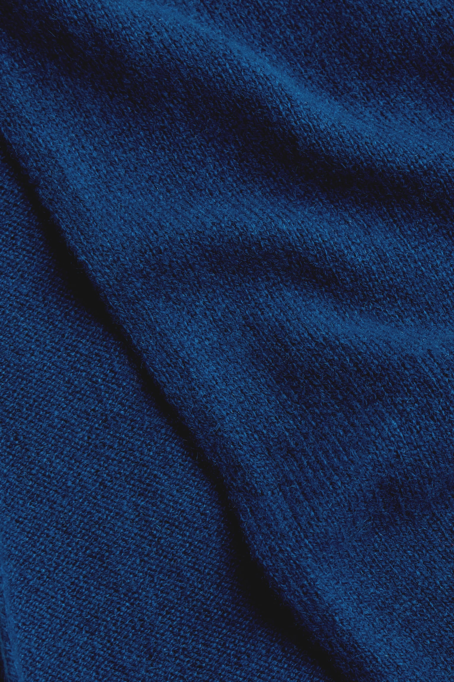 PURE CASHMERE SCARF - ROYAL BLUE/DARK GREY/BLACK - 5