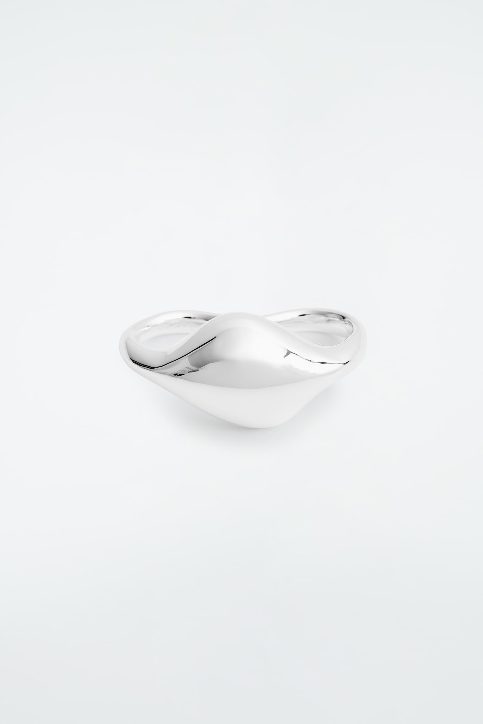 DOUBLE DROPLET RING - SILVER - 2