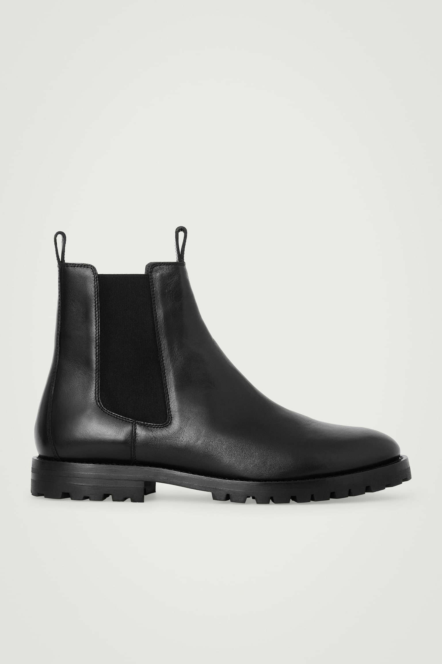 LEATHER CHELSEA BOOTS - BLACK - 2