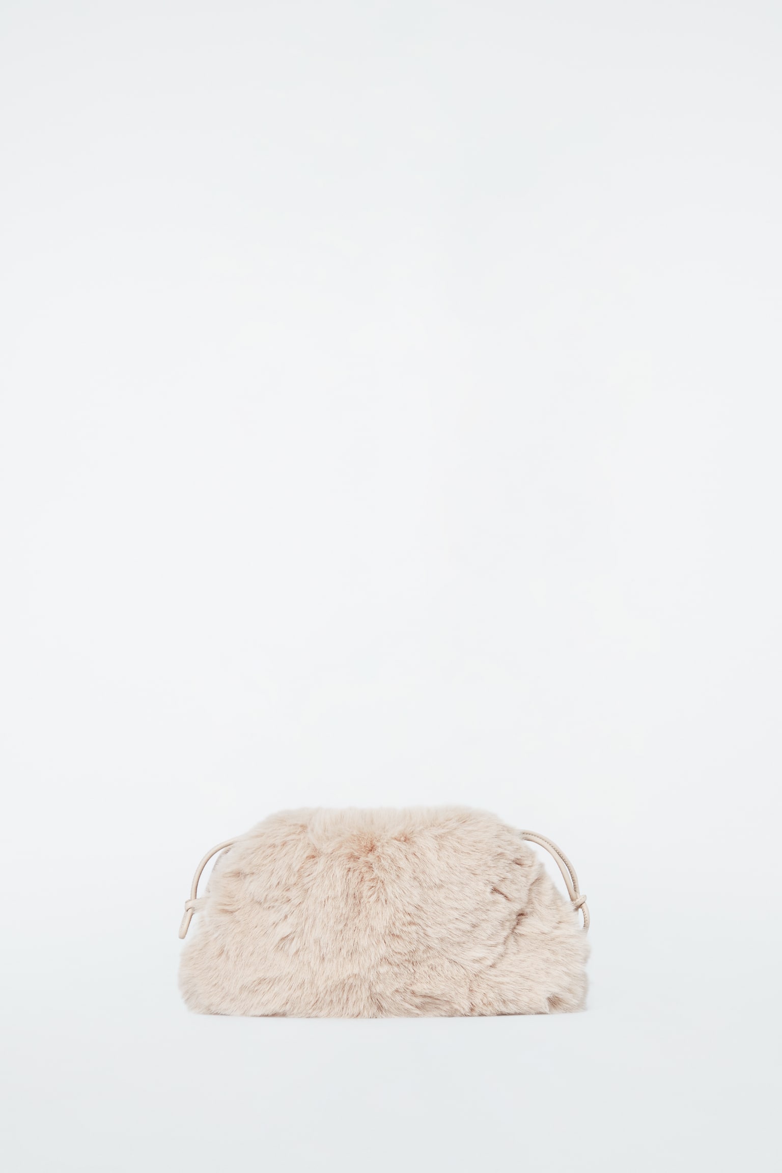 CAVATELLI MINI CLUTCH - FAUX FUR - OFF-WHITE - 2