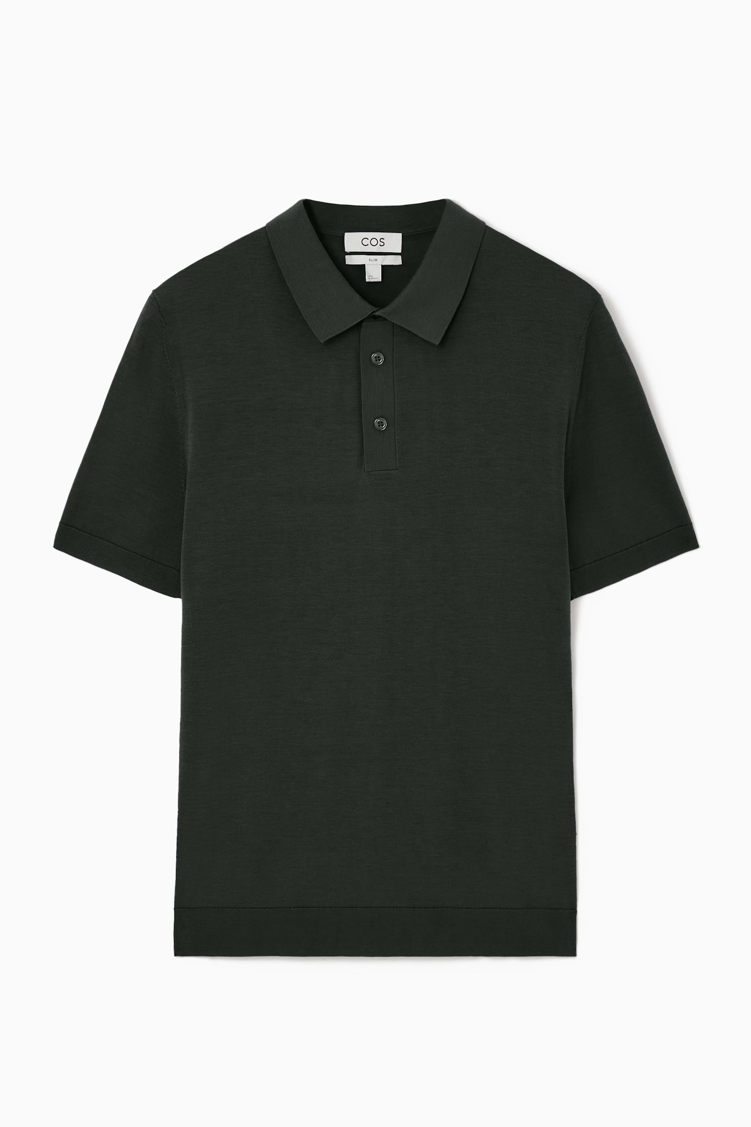 SLIM KNITTED SILK POLO SHIRT - DARK GREEN/DARK-GREY MÉLANGE/MINT GREEN/NAVY/DUSTY BLUE/COBALT BLUE/RUST RED - 2