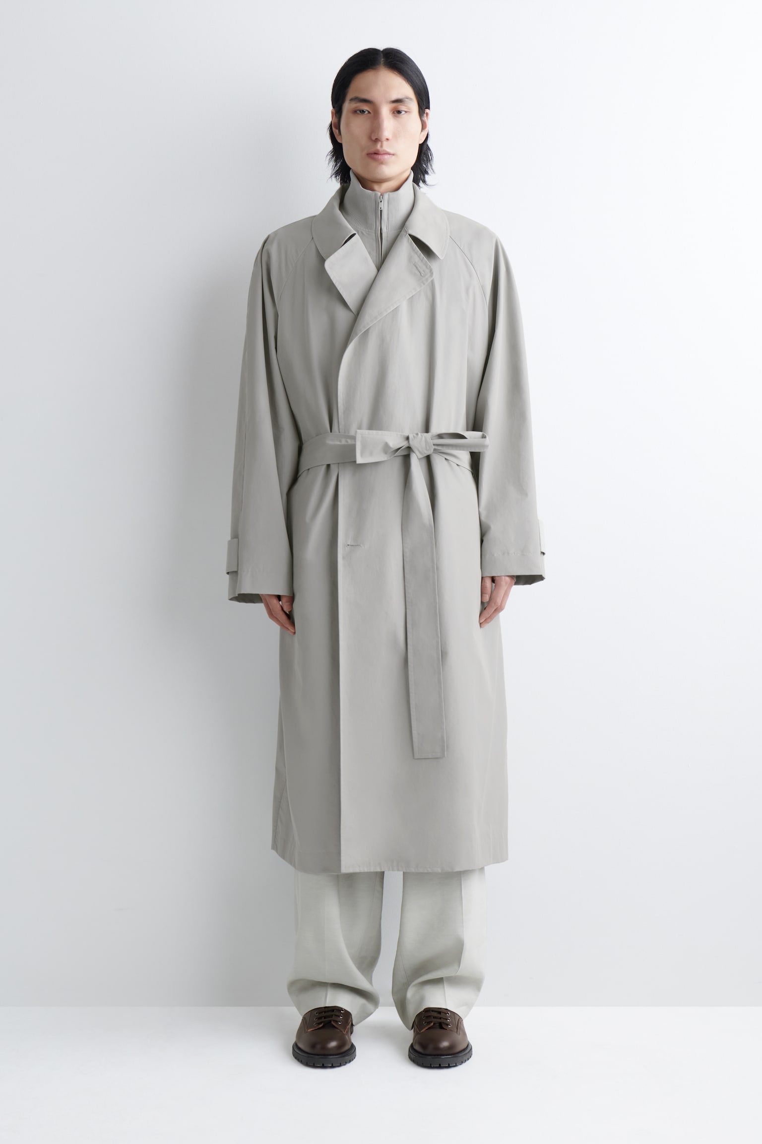 2-IN-1 WASSERABWEISENDER TRENCHCOAT - Hellgrau - 1