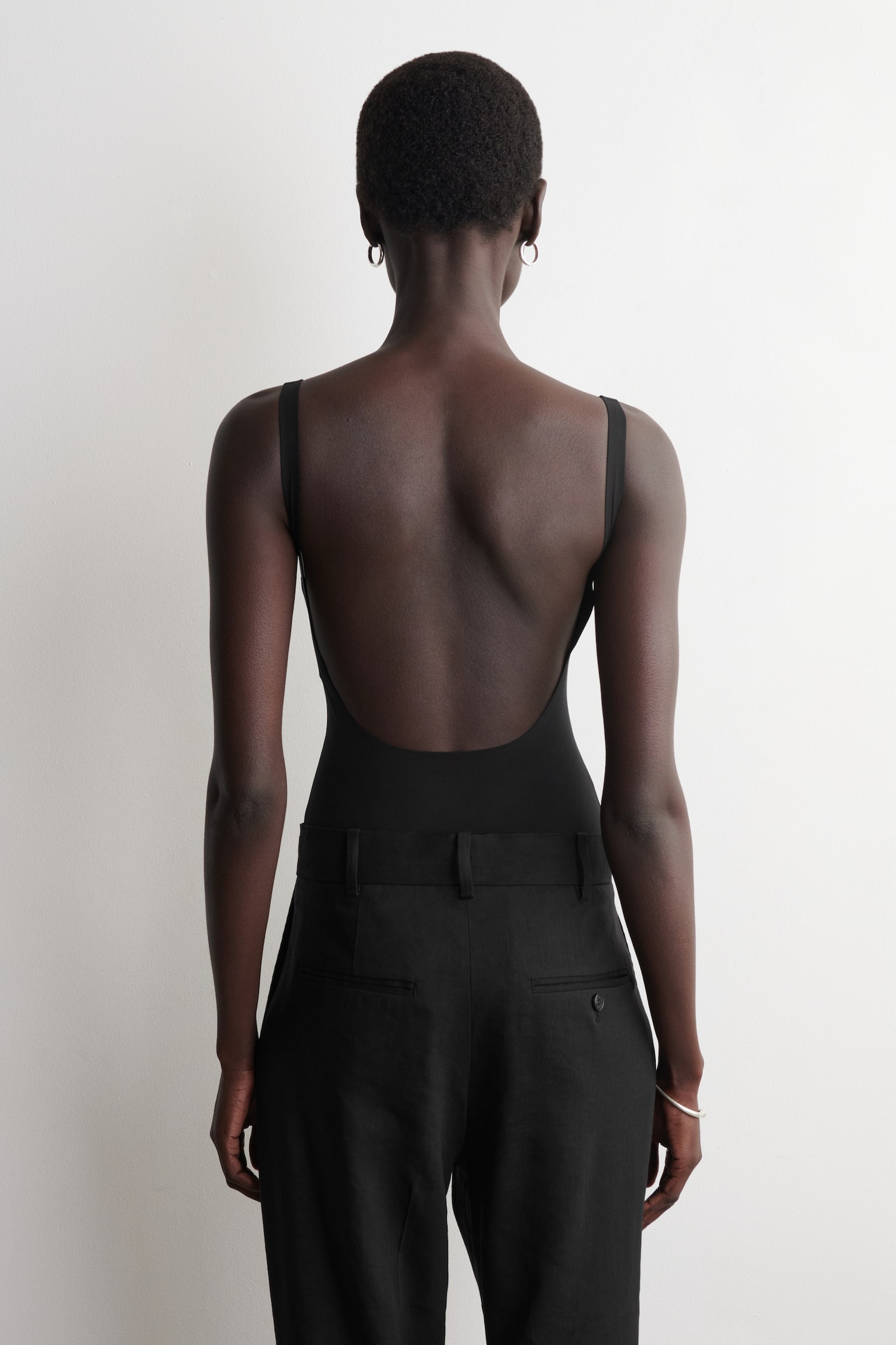 BODY AUS INTERLOCK-JERSEY - SCHWARZ - 7