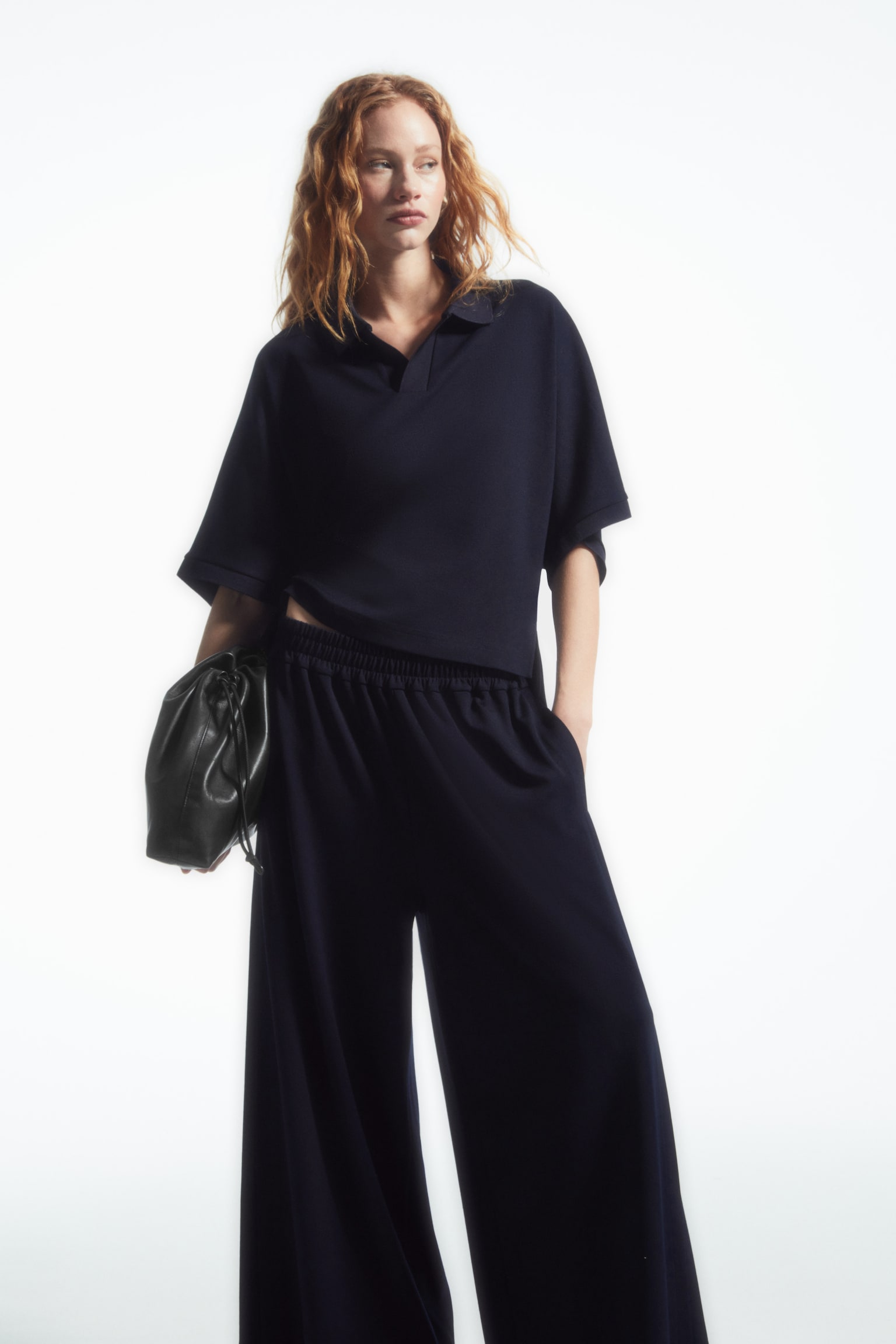 MILANO-KNIT CULOTTES - NAVY BLUE - 7