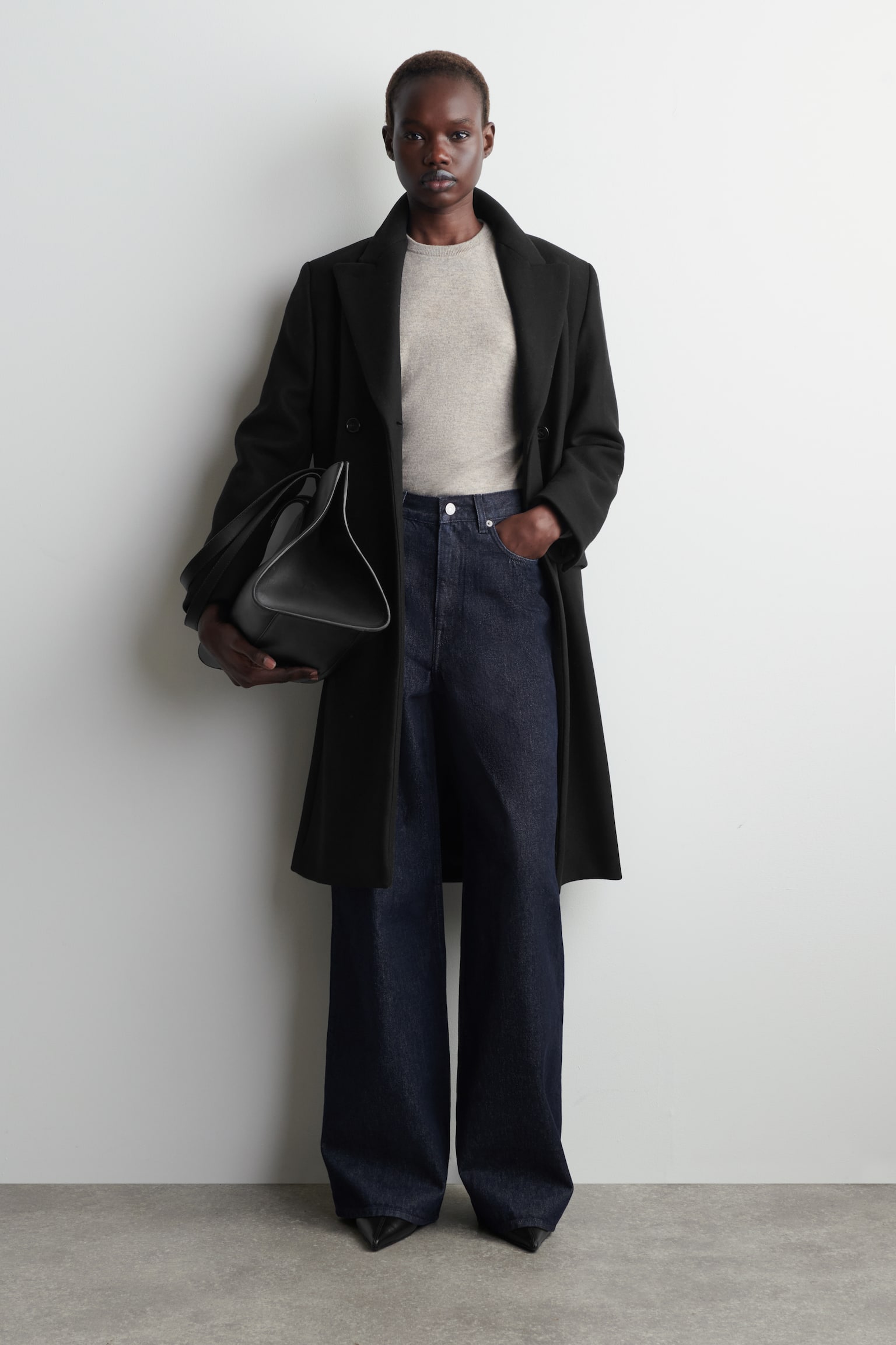 DIAL JEANS MIT WEITEM BEIN - Dunkelblau/SCHWARZ - 7