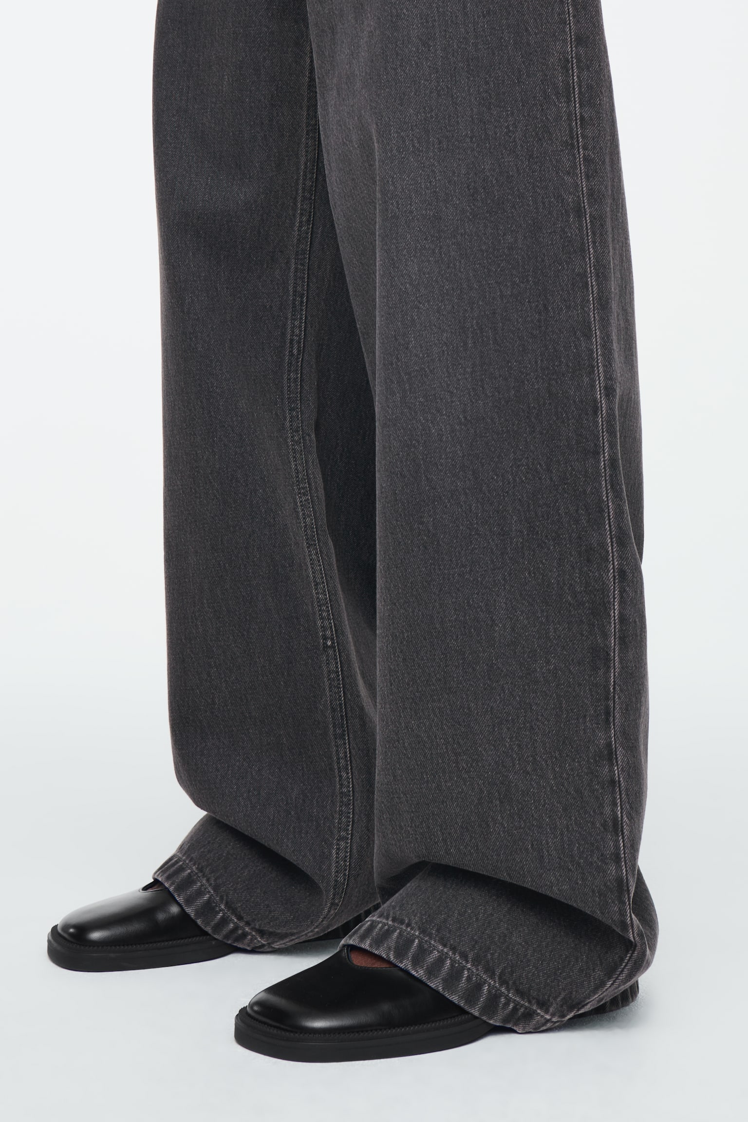 VOLUME WIDE-LEG JEANS - WASHED BLACK/PETROL BLUE/BLUE/DUSTY BLUE/MID-BLUE/LIGHT BLUE/LIGHT BLUE - 8