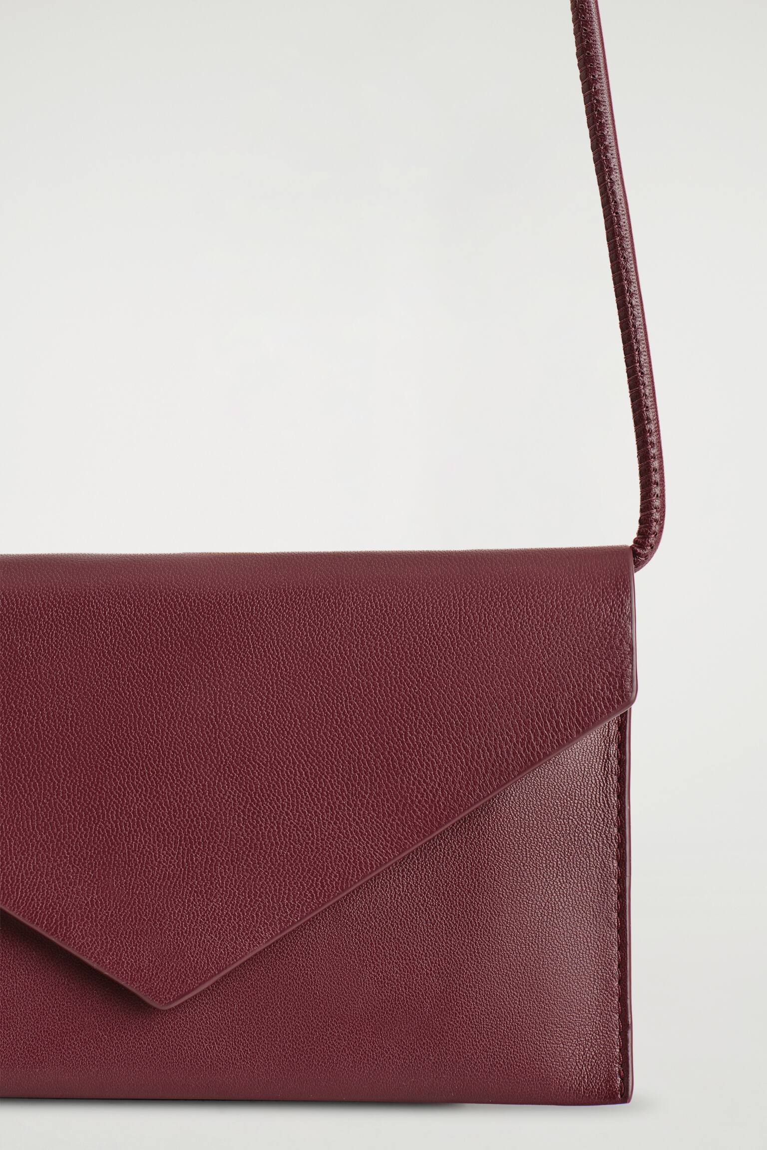 ENVELOPE BAG - LEATHER - BORDEAUX/NAVY / SUEDE - 4