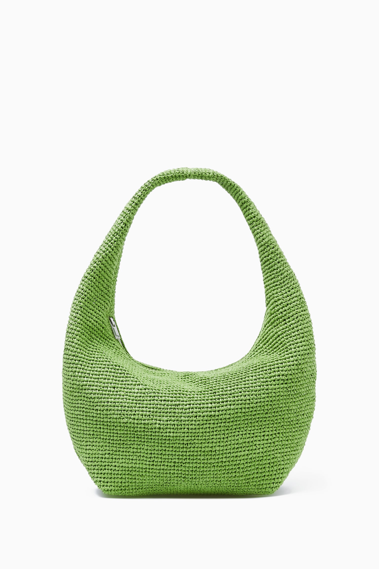 MINI SLING BAG - RAFFIA - GREEN/BEIGE - 2