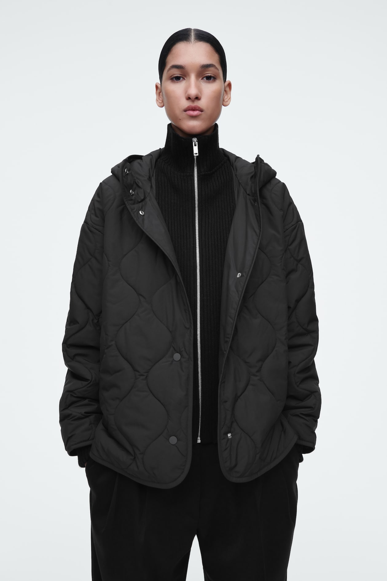 Cos Quilted Jacket Steppjacke Cos COS Oversized Embroidered