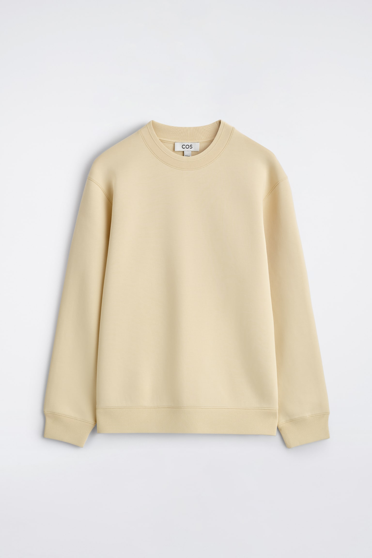 LOCKERES SWEATSHIRT AUS SCUBA - HELLGELB/GRAU MELIERT/SCHWARZ - 1