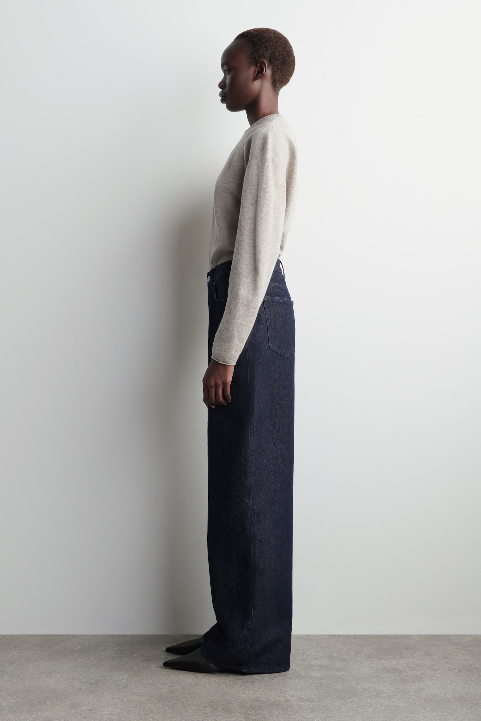 DIAL JEANS MIT WEITEM BEIN - Dunkelblau/SCHWARZ - 4
