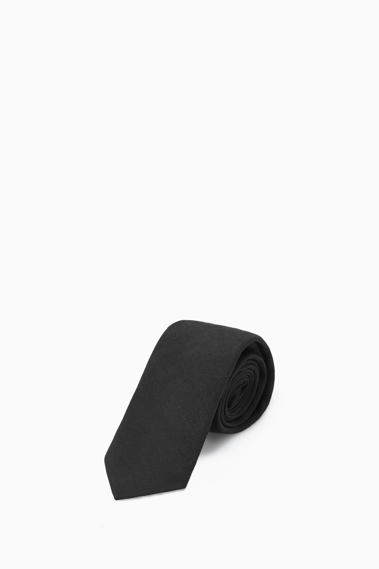 LINEN TIE - BLACK - 2