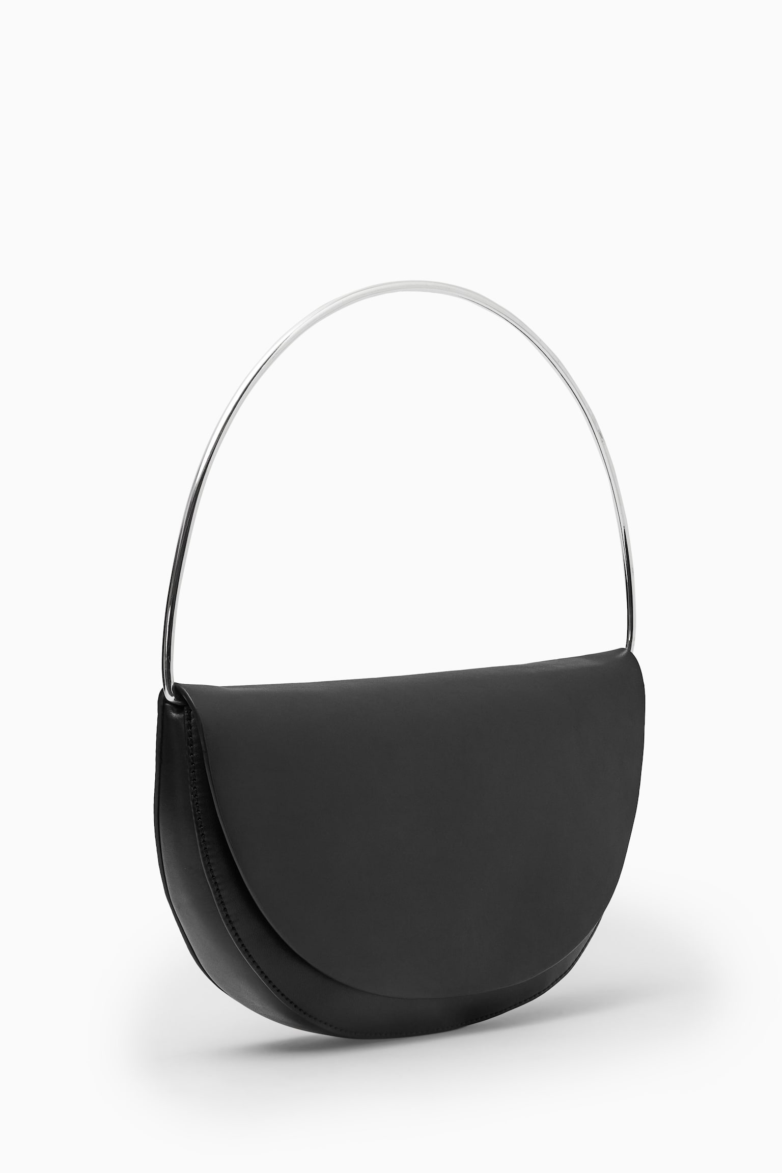 THE HALO LEATHER SADDLE BAG - BLACK - 3