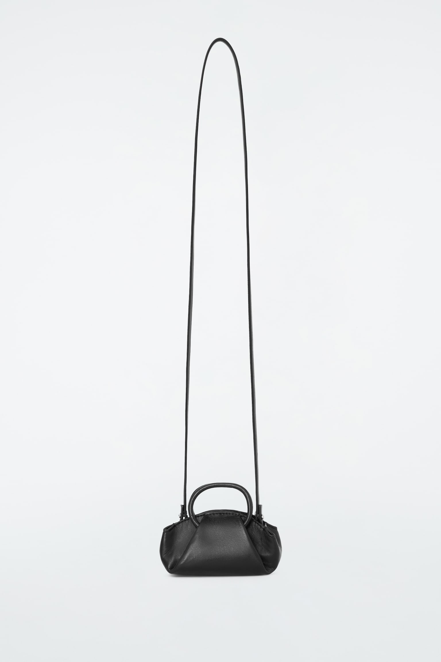 FOLD NANO CROSSBODY - LEATHER - BLACK - 2