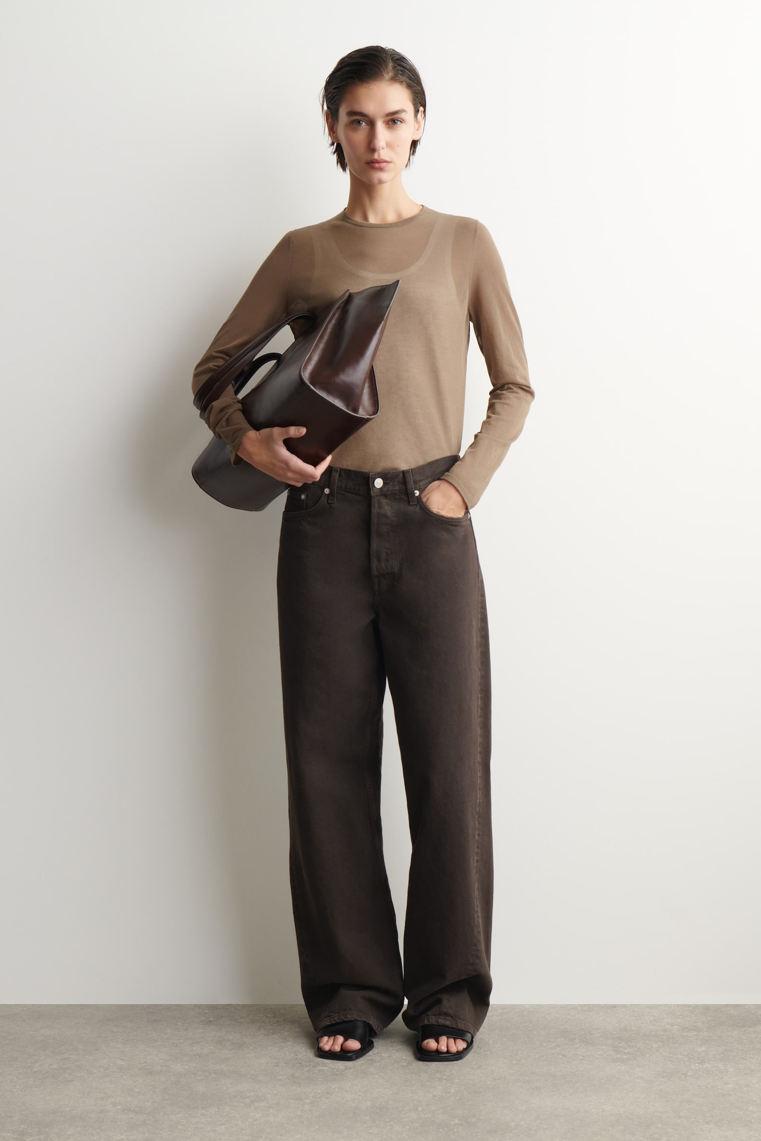FACADE JEANS MIT GERADEM BEIN - BRAUN/BLAU/Blau - 4