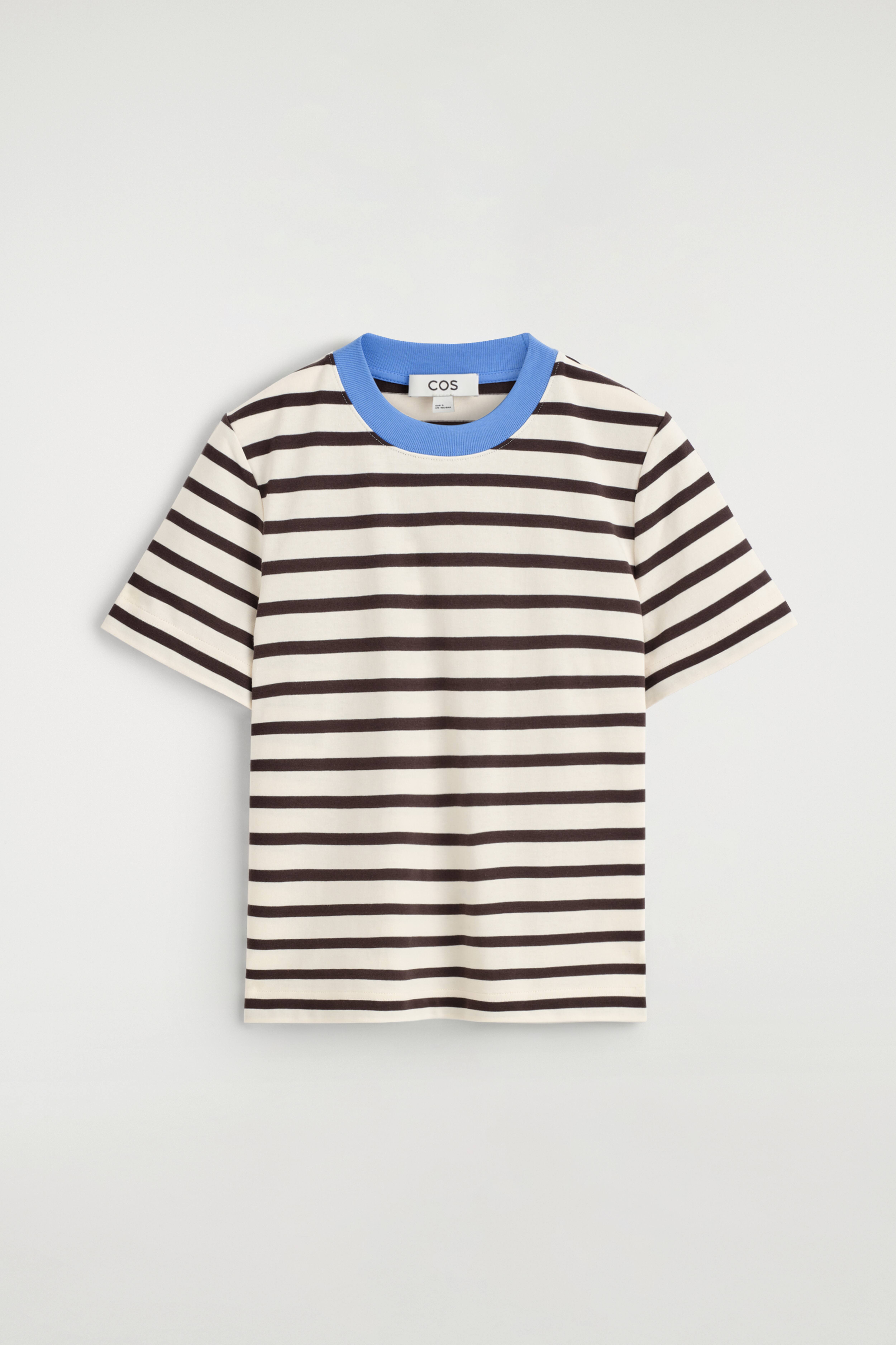 ENKEL T-SHIRT - SORT / HVID / STRIBET/MØRKERØD/SORT/HVID