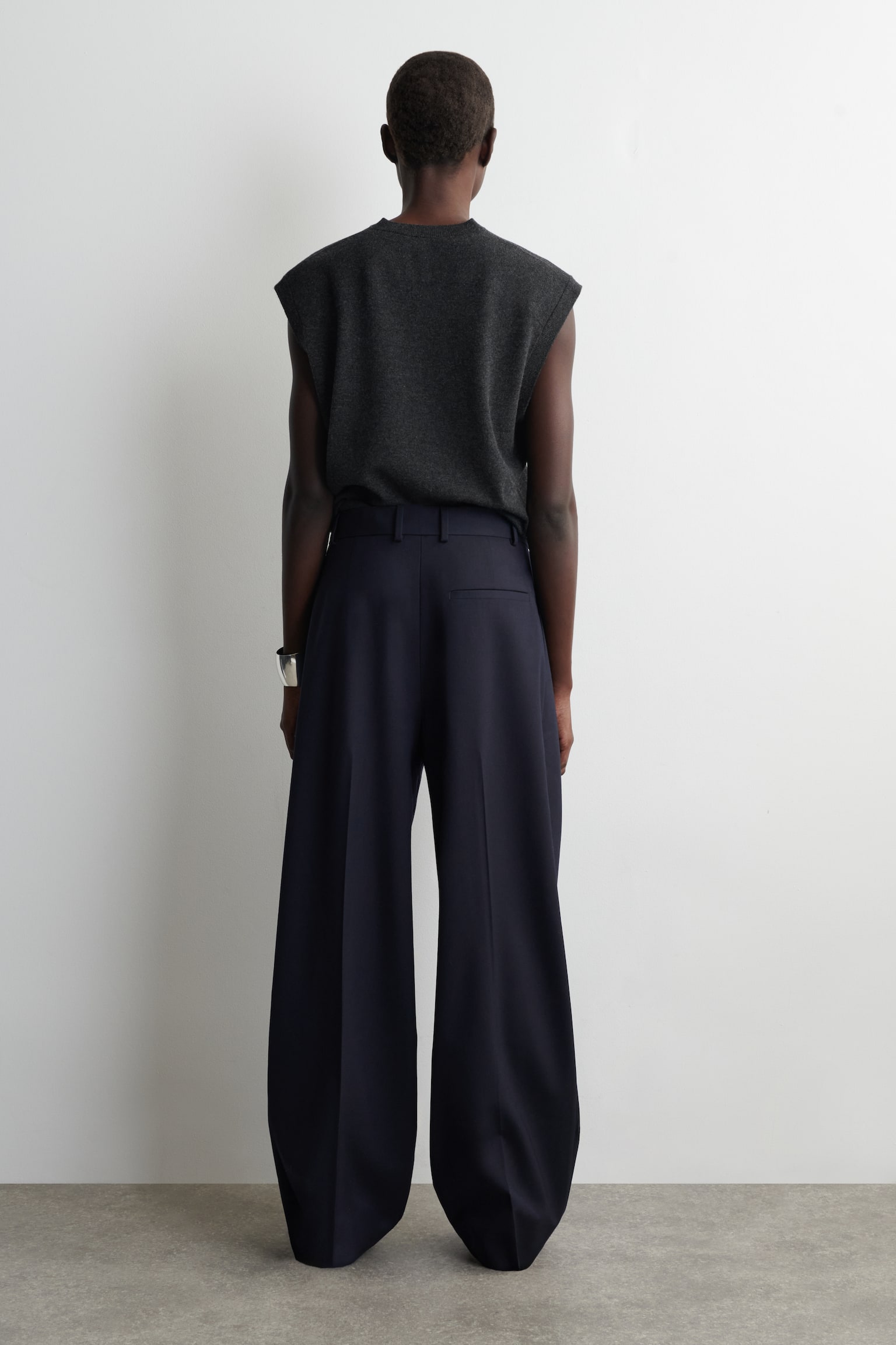 Rennot twill-leveälahkeiset housut - laivastonsininen/musta - 5