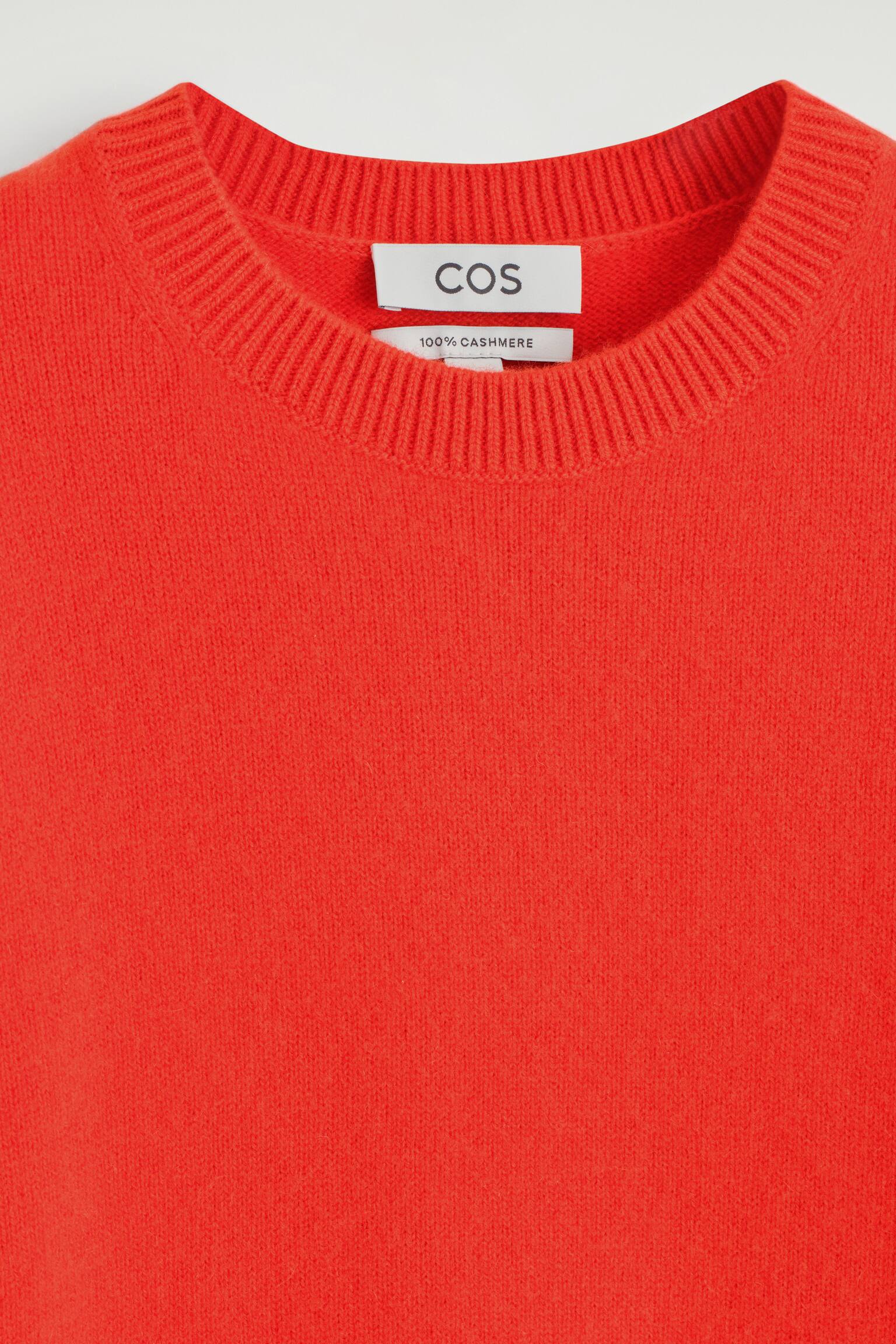 Cashmere Crew-neck Jumper - ORANGE - 4