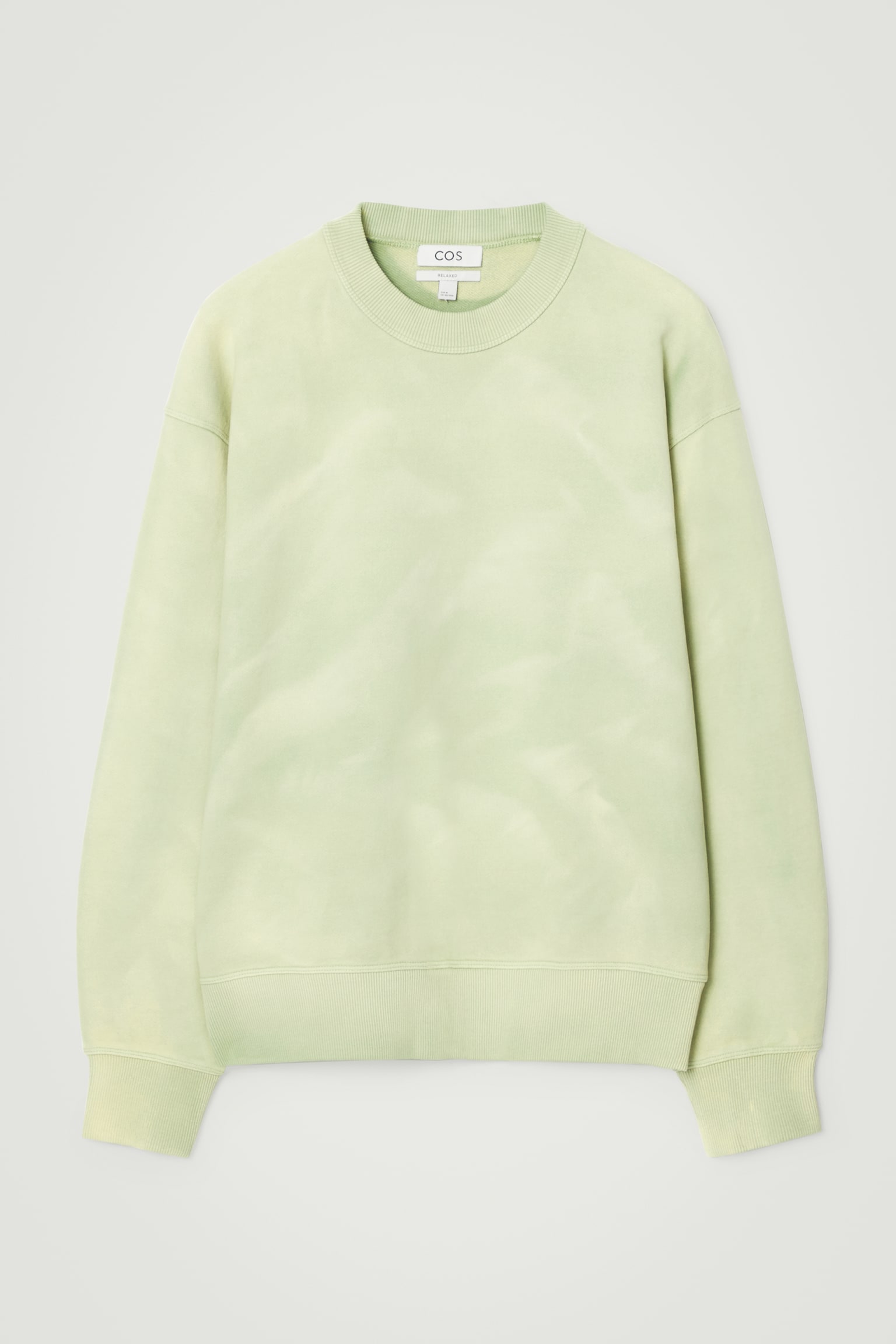 ACID-WASH SWEATSHIRT - LIGHT GREEN/LIGHT BLUE - 2