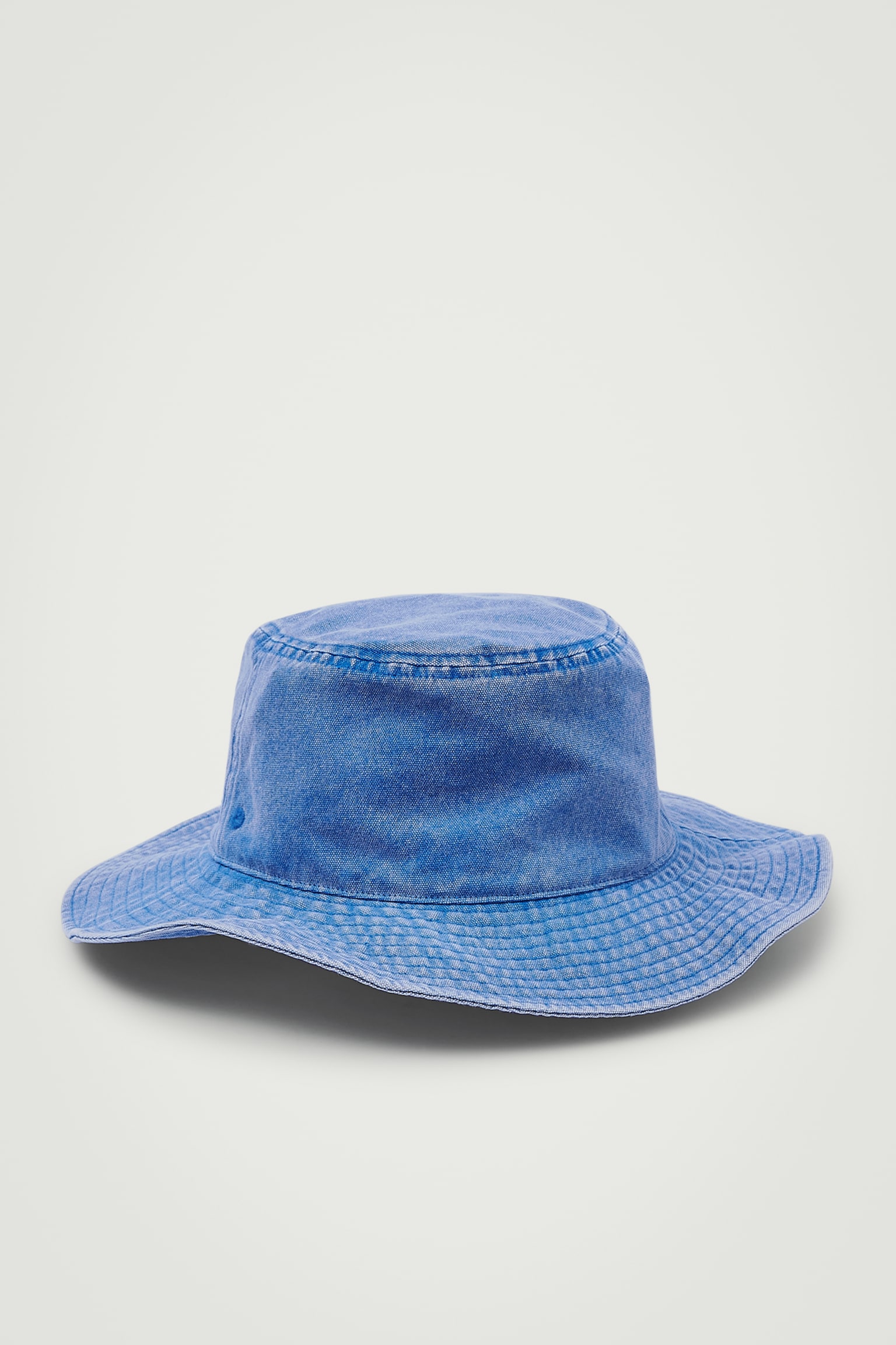 DRAWSTRING COTTON HAT - BLUE - 2