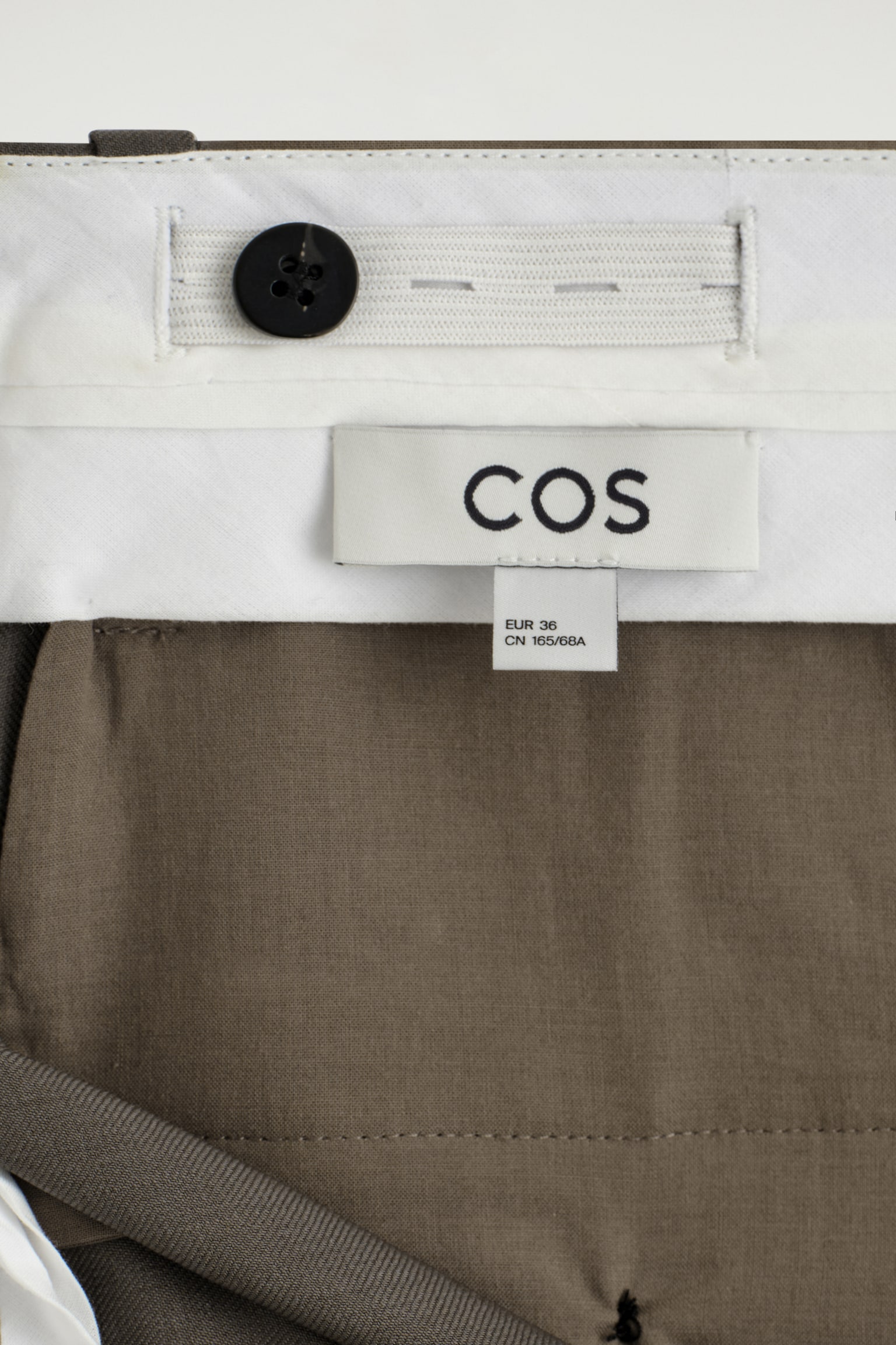 Skreddersydde bootcut-bukser i ulltwill - Taupe - 8