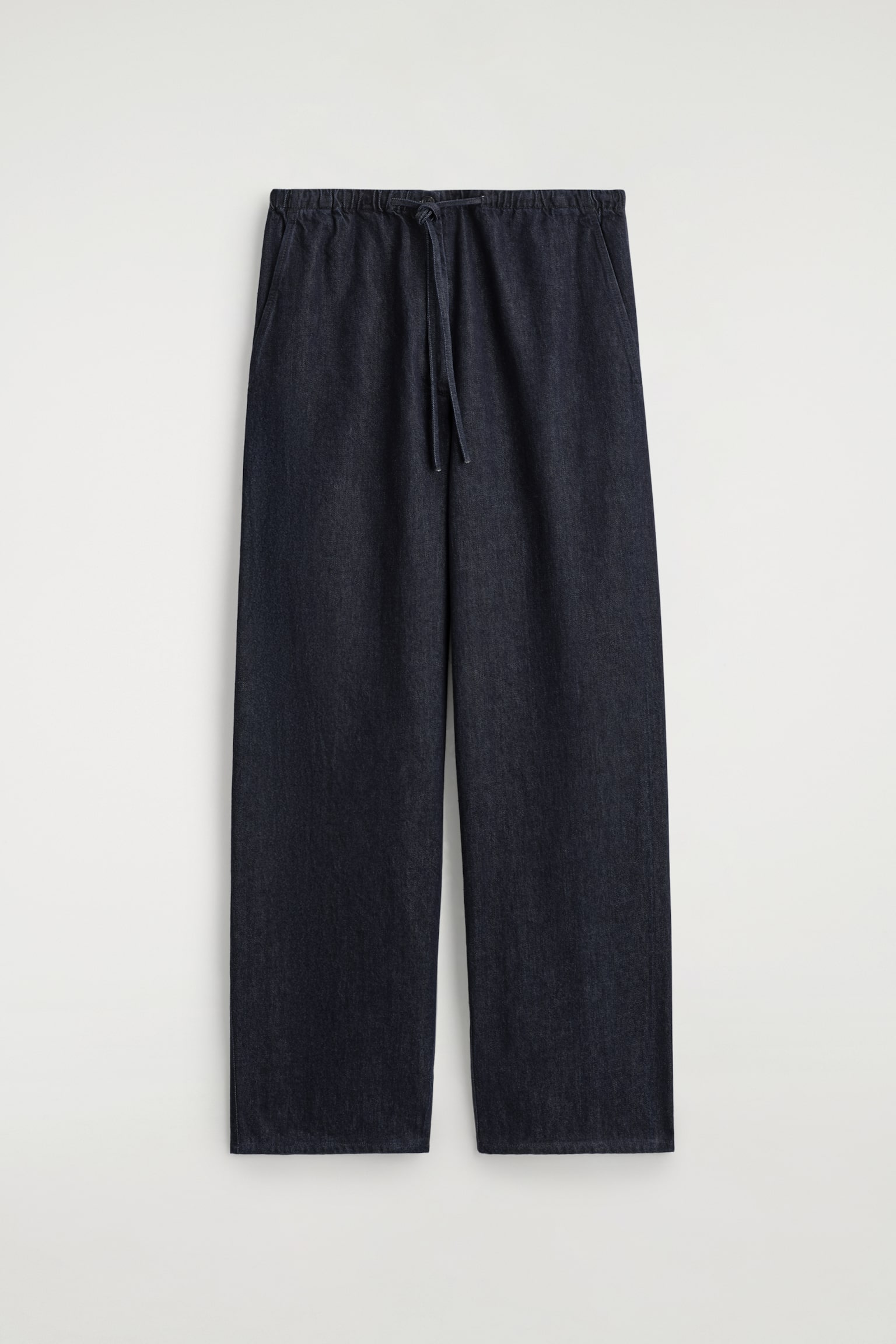 Denimbukser med snøretræk - INDIGO - 2