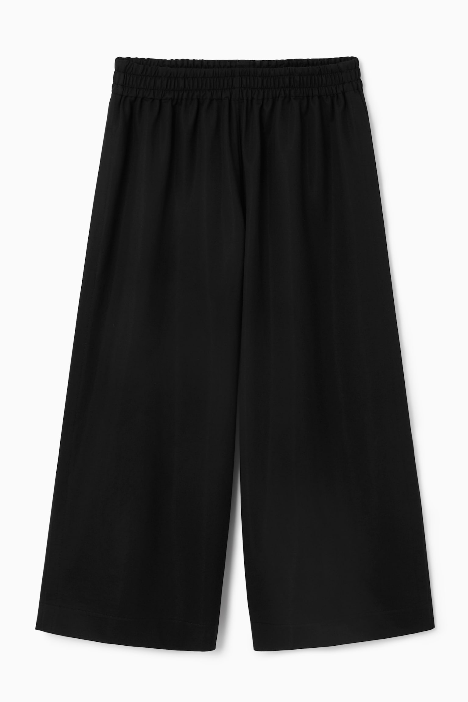 WIDE-LEG JERSEY CULOTTES - BLACK - 2