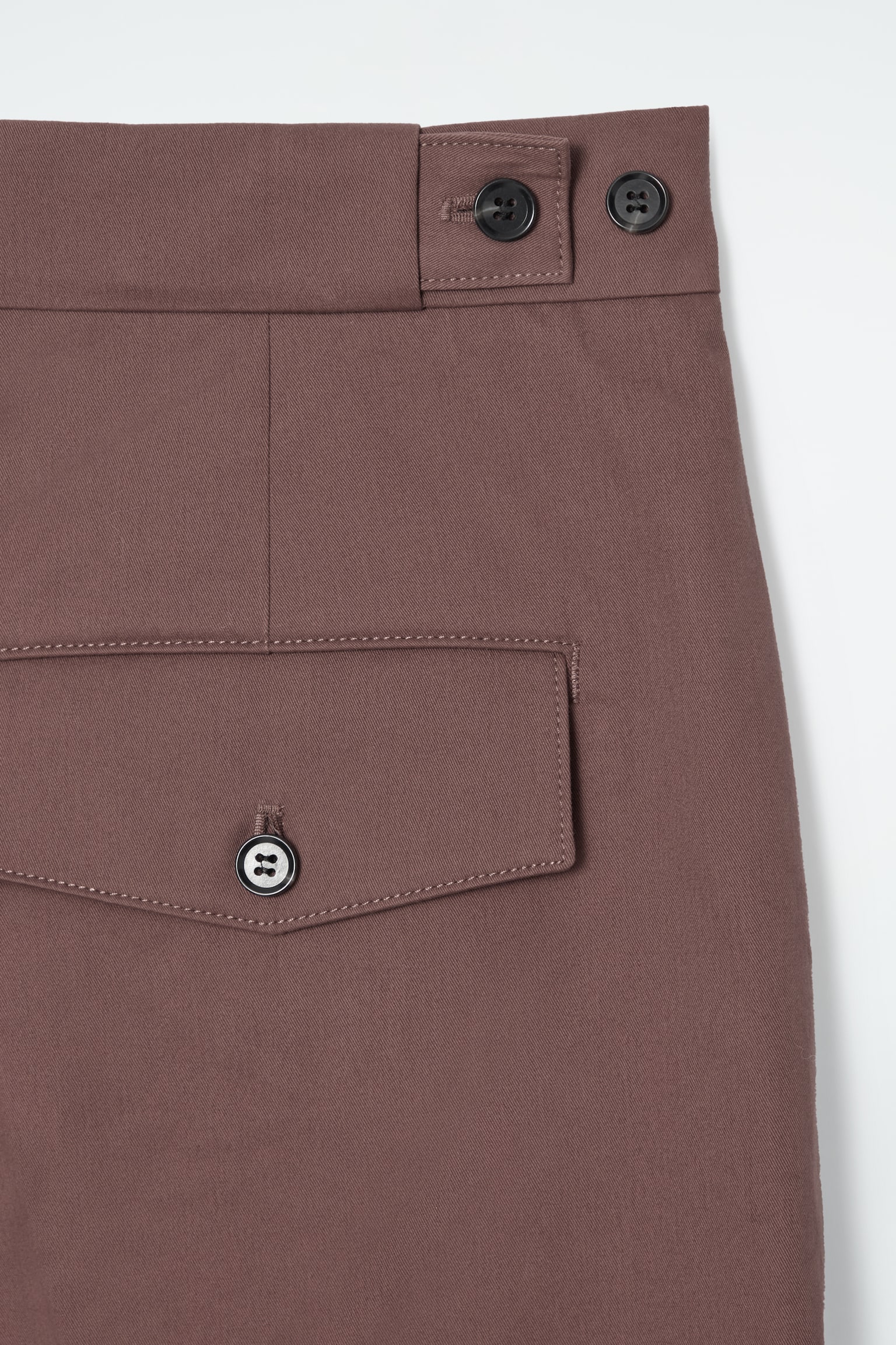 COTTON-TWILL CHINOS - BROWN/BEIGE - 4