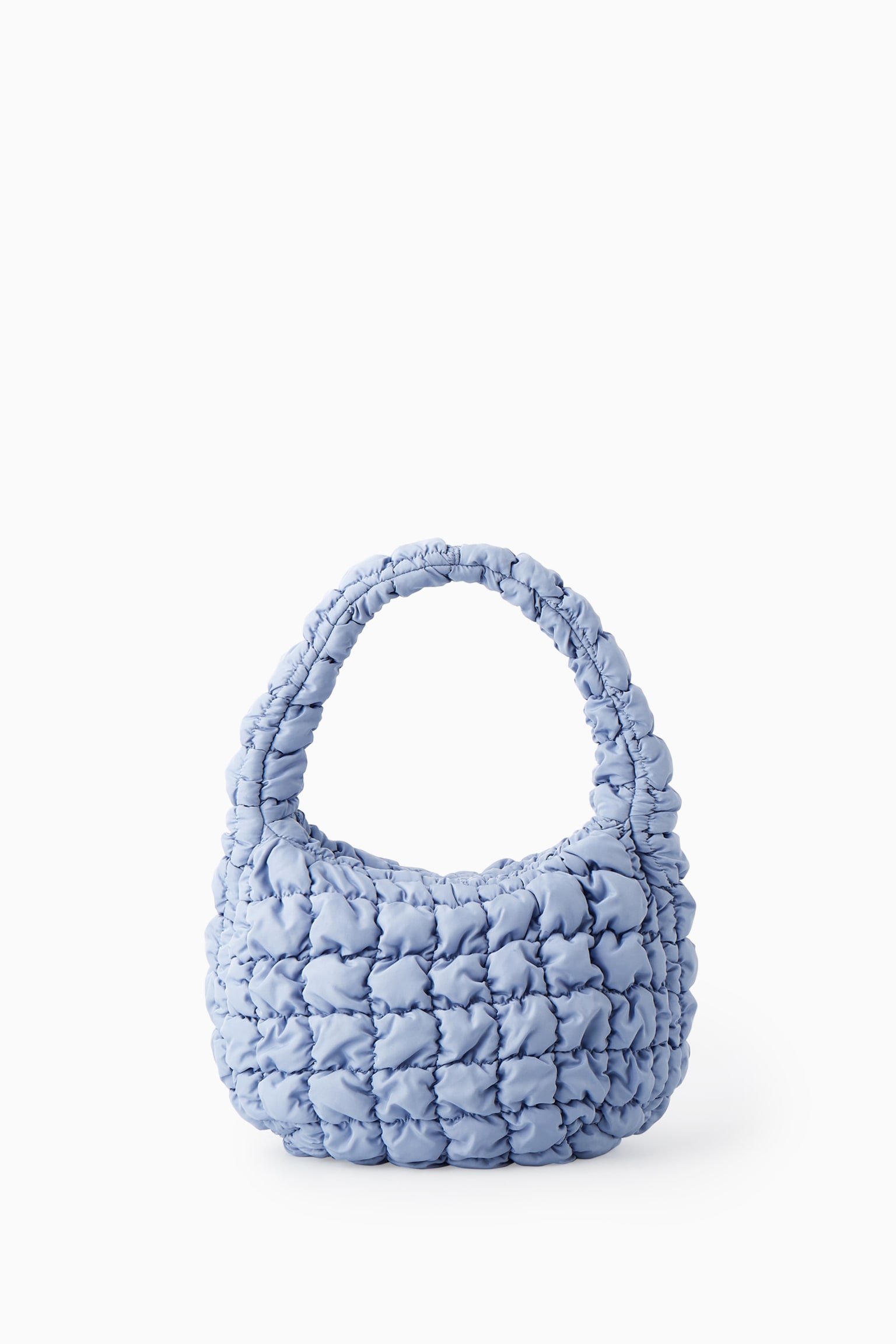 QUILTED MINI BAG - LIGHT BLUE/OFF-WHITE/BRIGHT TURQUOISE/GREY/BLACK - 2