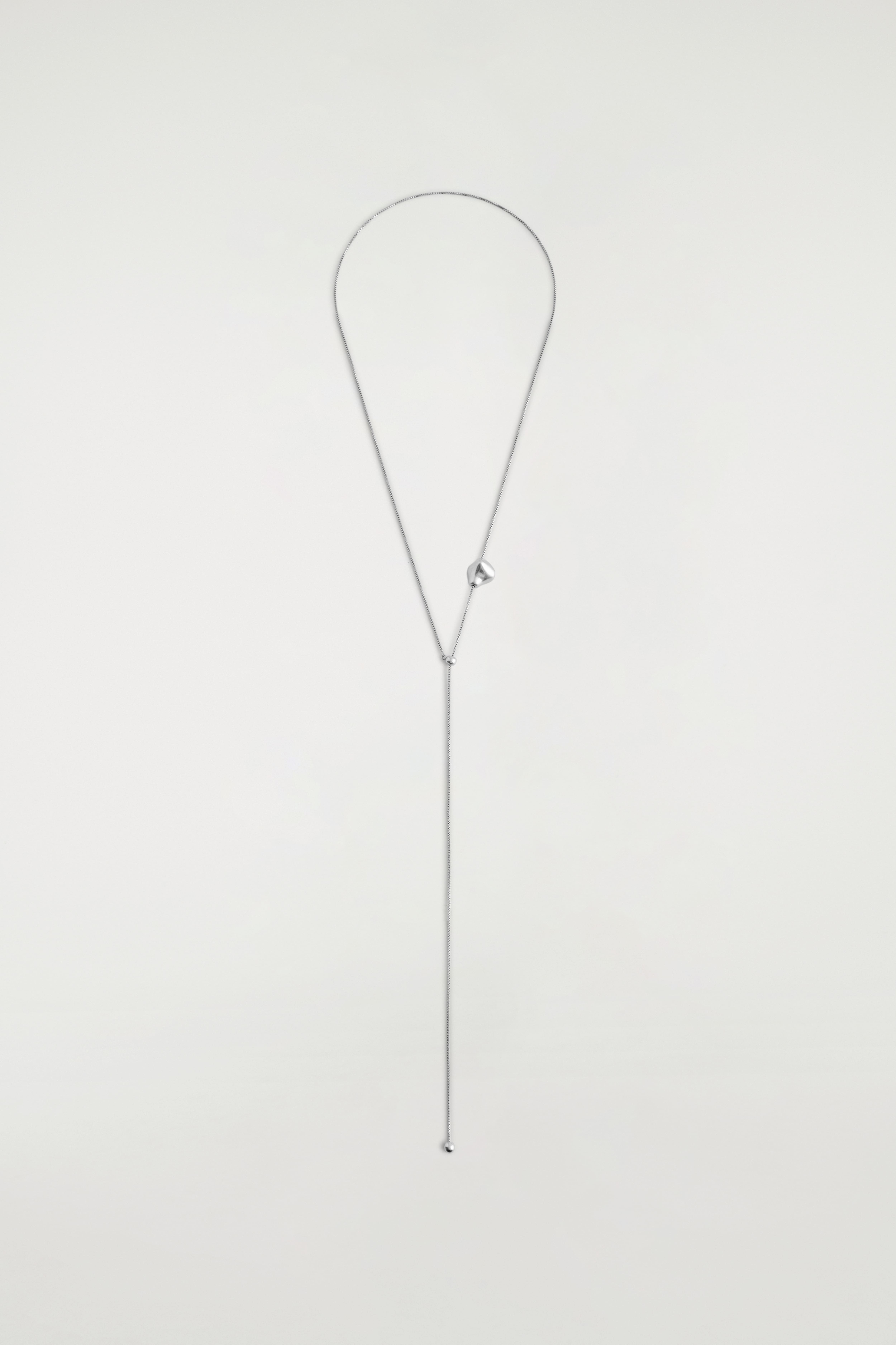 LEDERKETTE MIT ANHÄNGER - SILBER