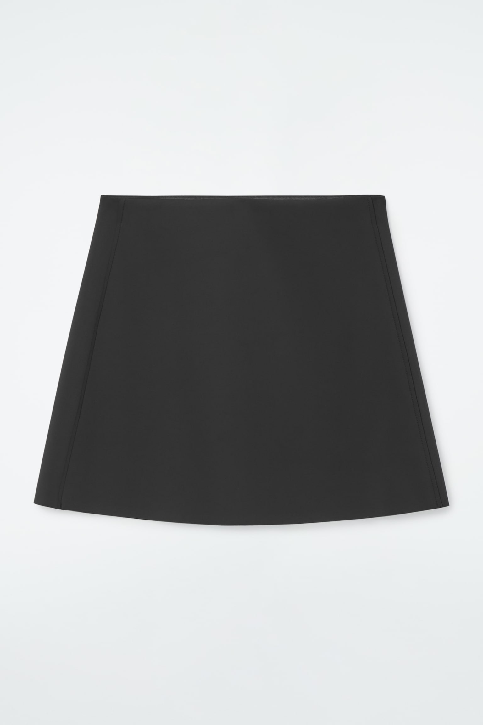 SCUBA MINI SKIRT - BLACK - 2