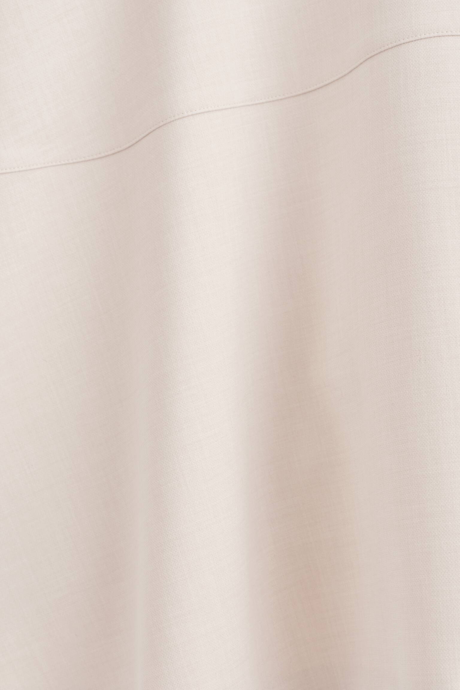 A-formet midi-nederdel med svaj - LYS BEIGE/MØRKEGRÅ - 4