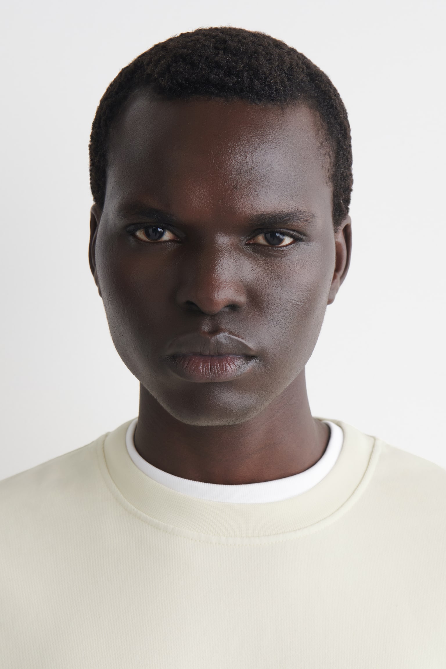 SWEATSHIRT AUS VORGEWASCHENER BAUMWOLLE - WEISS/HELLGRÜN/NAVYBLAU - 3