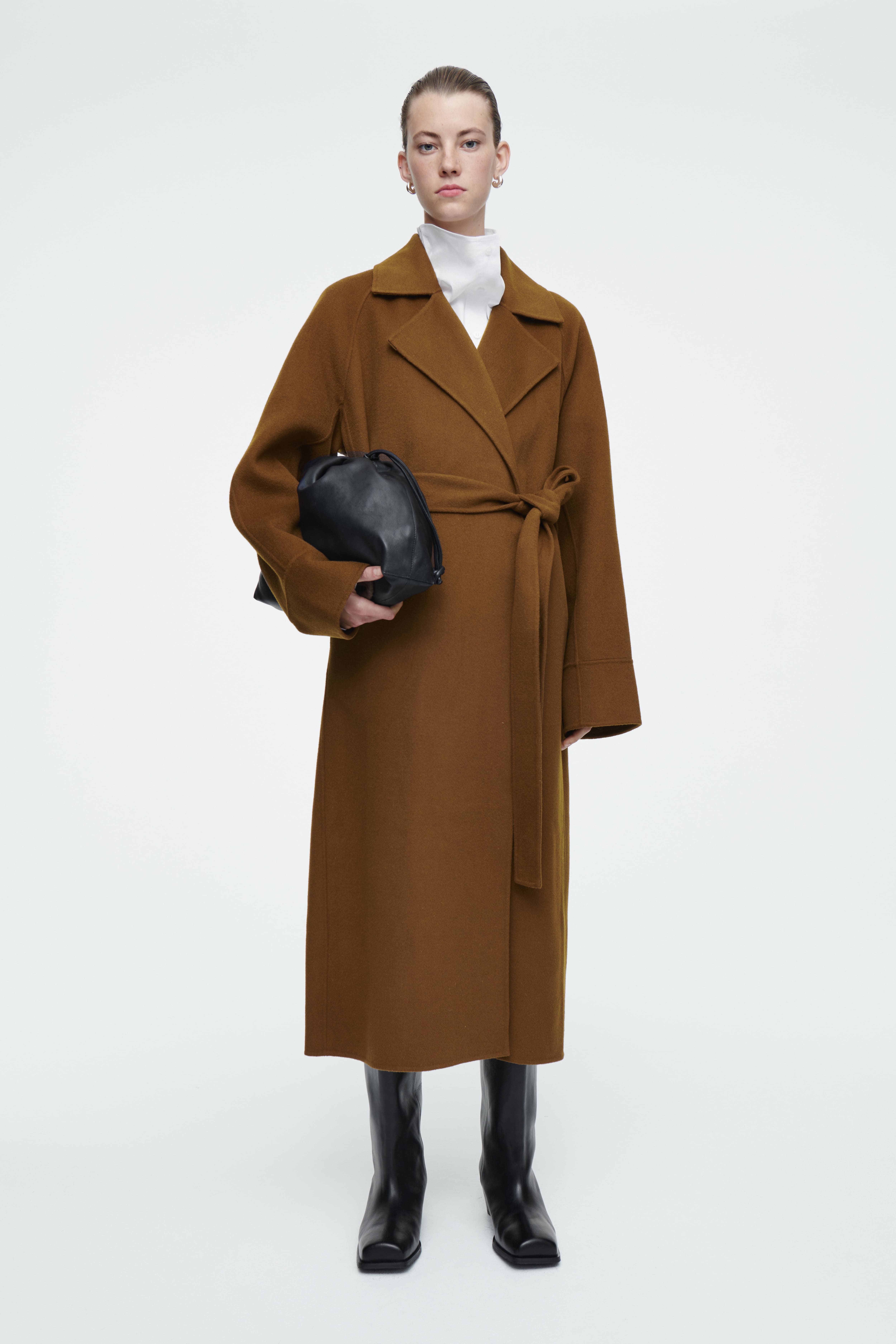 Rust wool coat womens online